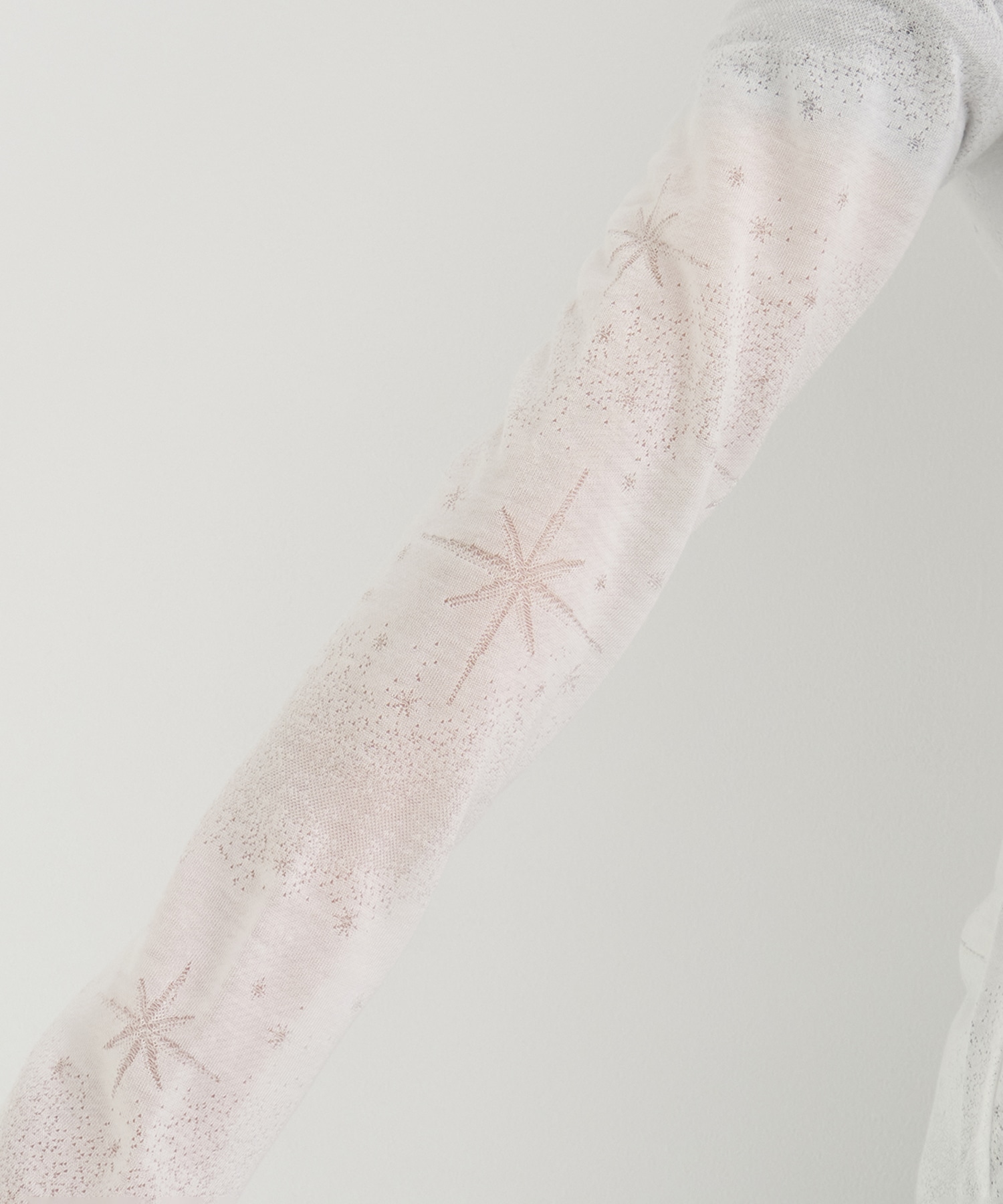 Starry Jersey Short Sleeve Sheer Top Mame Kurogouchi