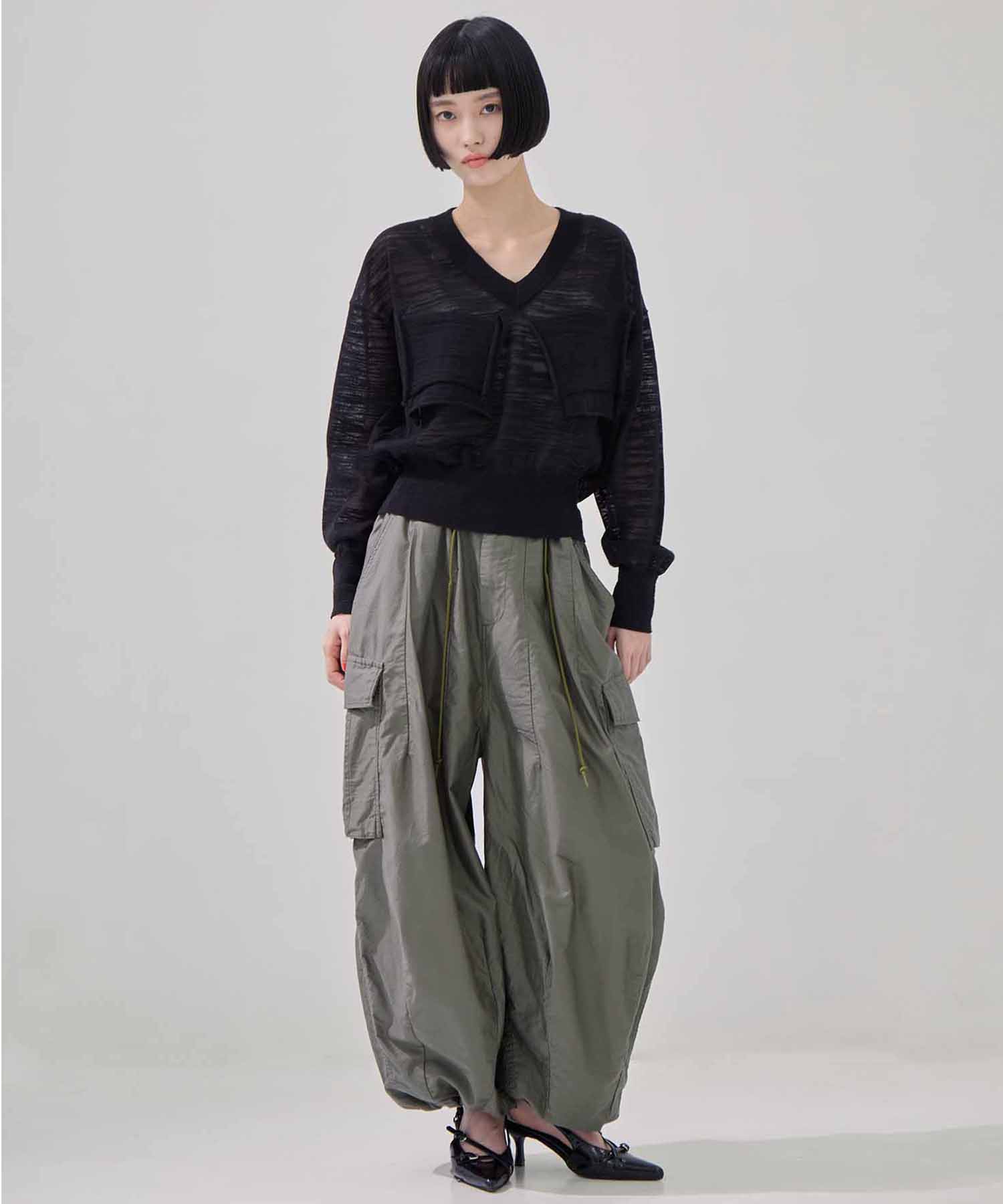 T*D* V-NECK SHEER KNIT kotohayokozawa