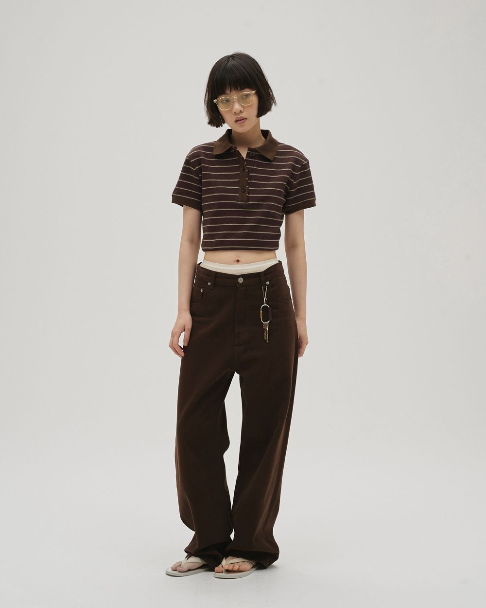 Border Polo Tops TODAYFUL