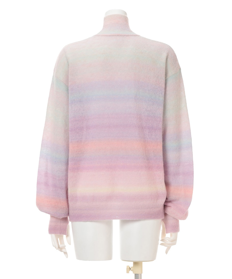 Gradation High Neck Knit Top Mame Kurogouchi