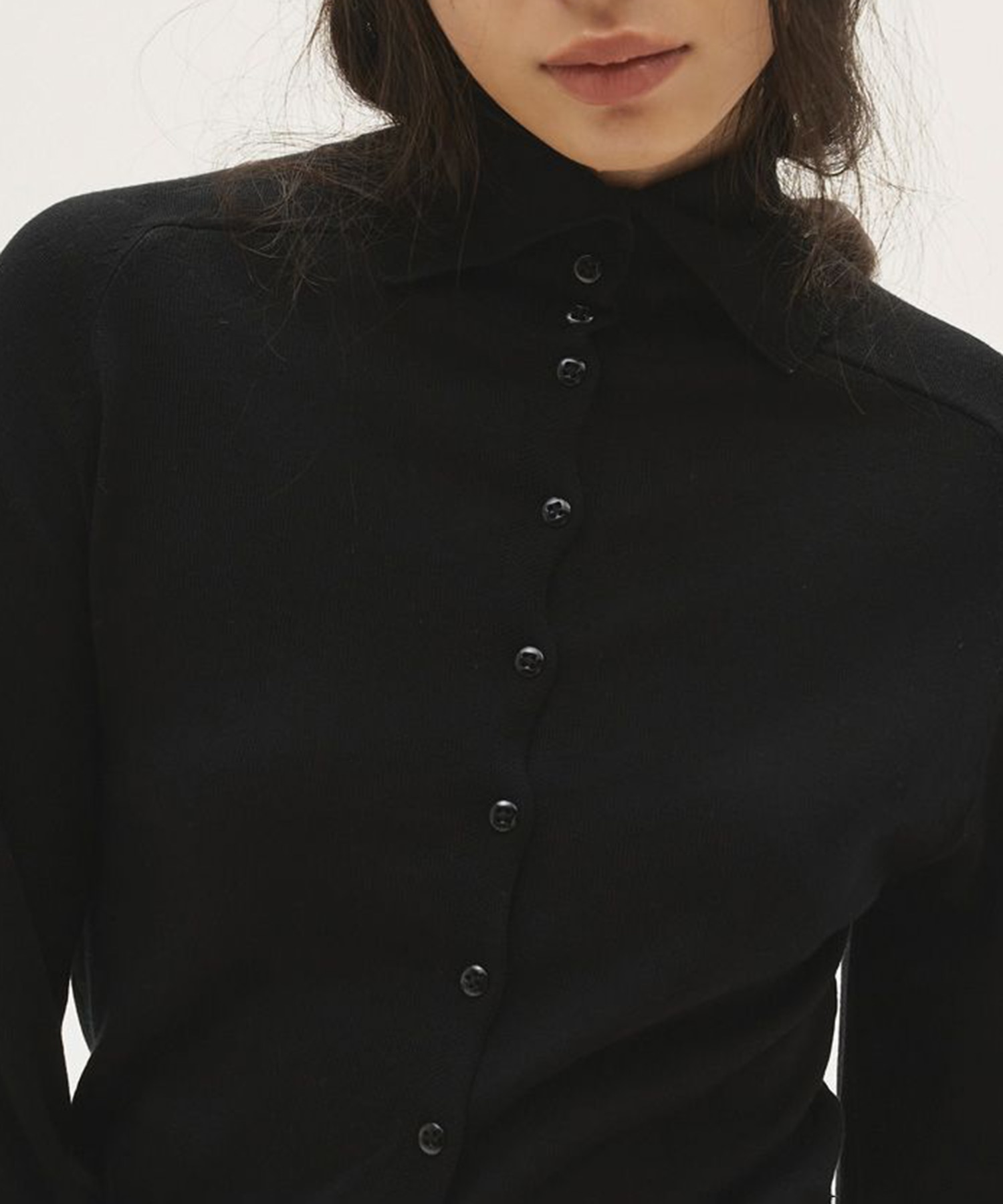 Tencelwool Highneck Knit TODAYFUL