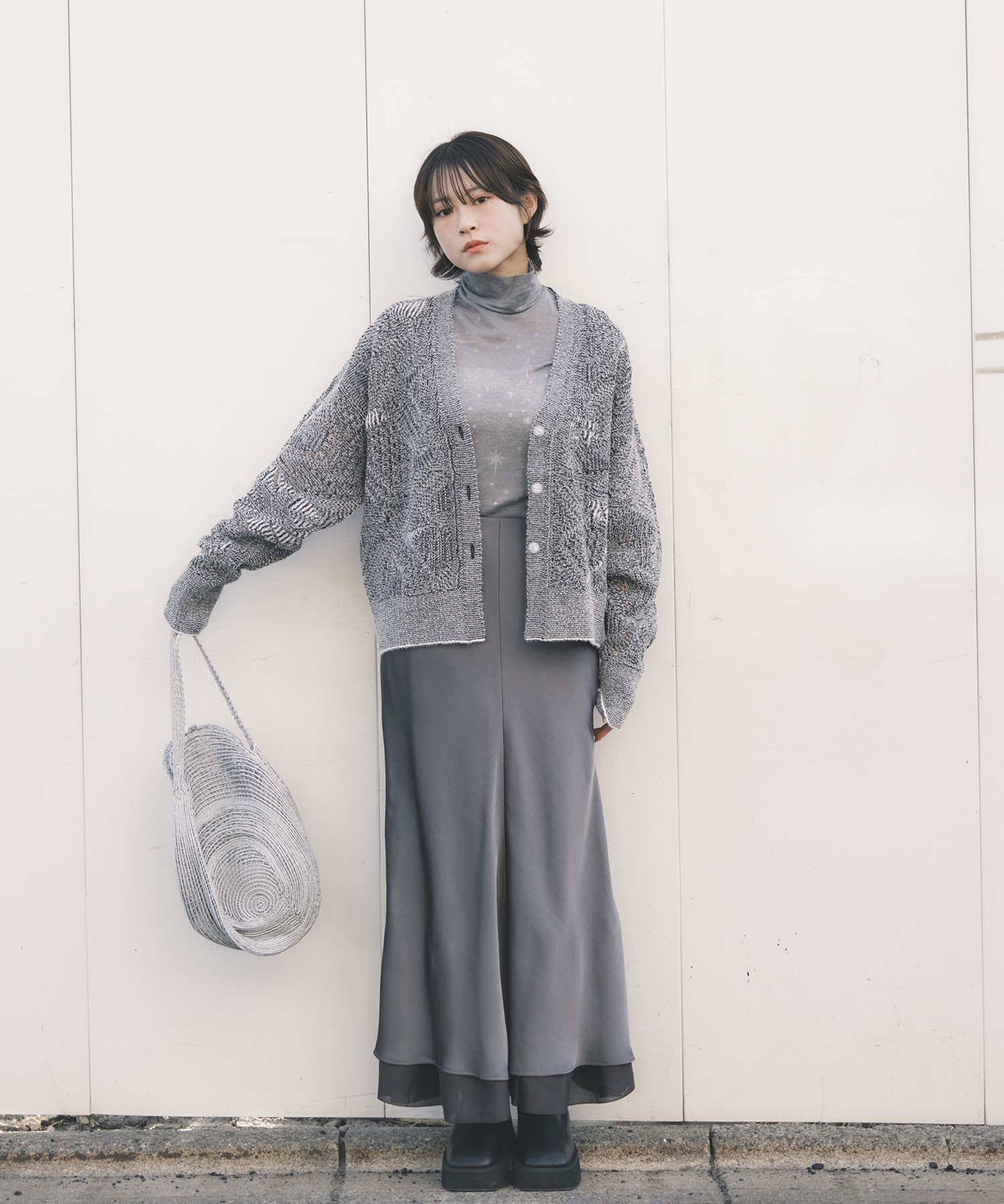 Shimmering Knit Cardigan Mame Kurogouchi