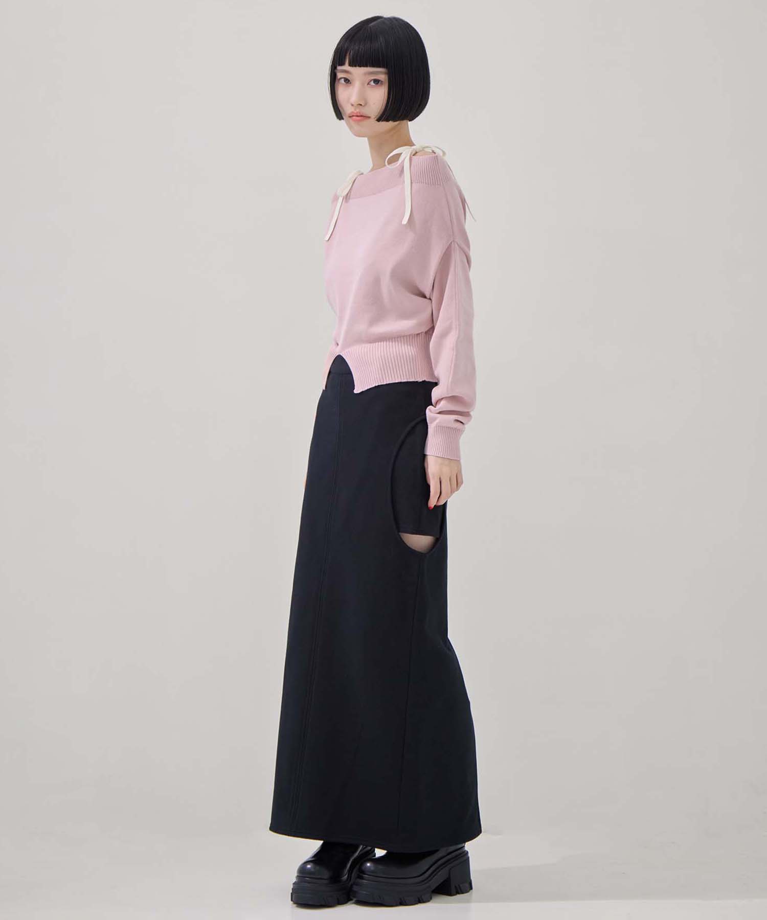 別注2WAY BORELO KNIT TOPS TAN