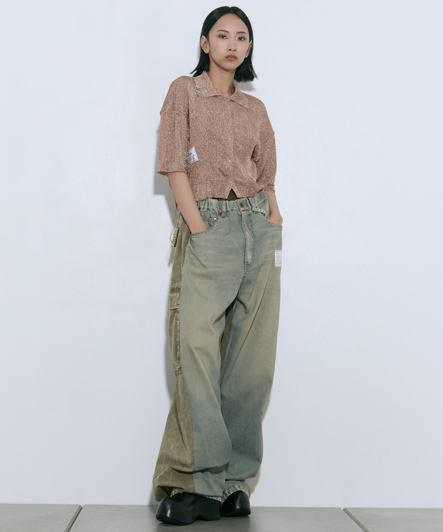 GLITTER KNIT INSIDE OUT CD Maison MIHARA YASUHIRO