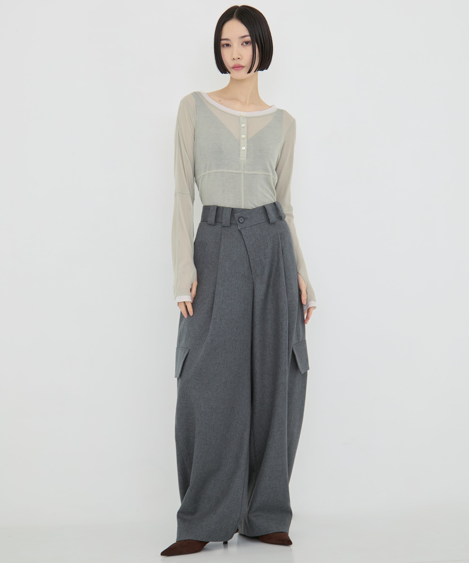 Barrel Leg Cargo Trousers STUDIOUS