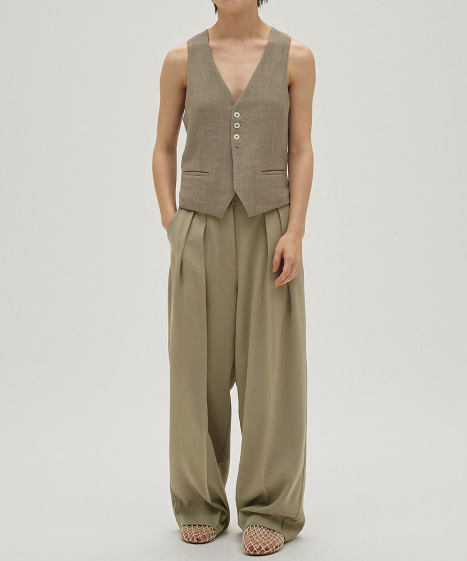 Tuck Wide Trousers TODAYFUL