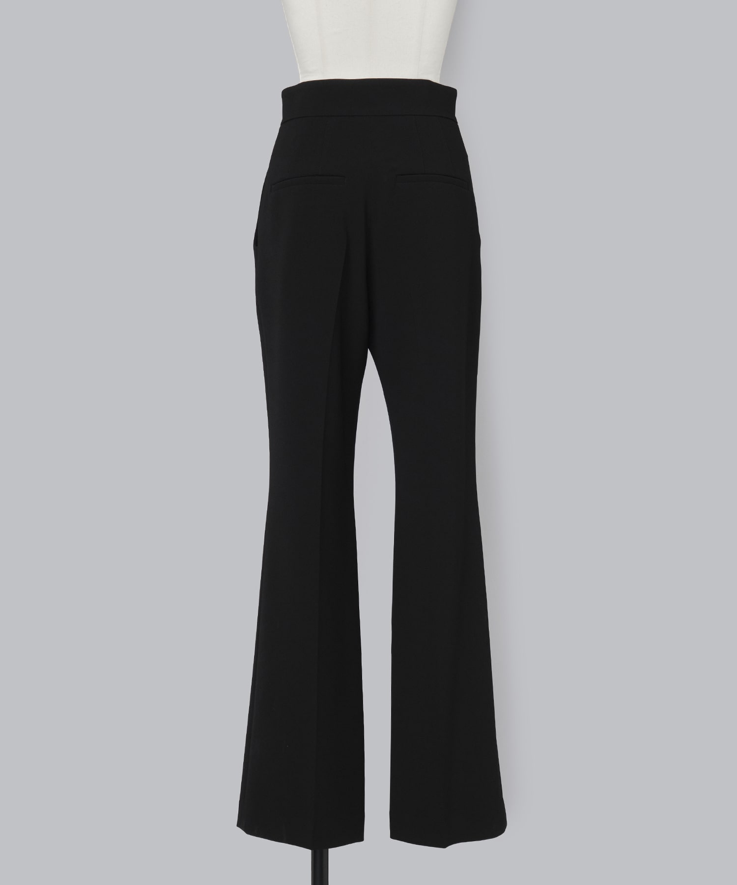 Triacetate Polyester High Waisted Center Creased Suit Trouse Mame Kurogouchi