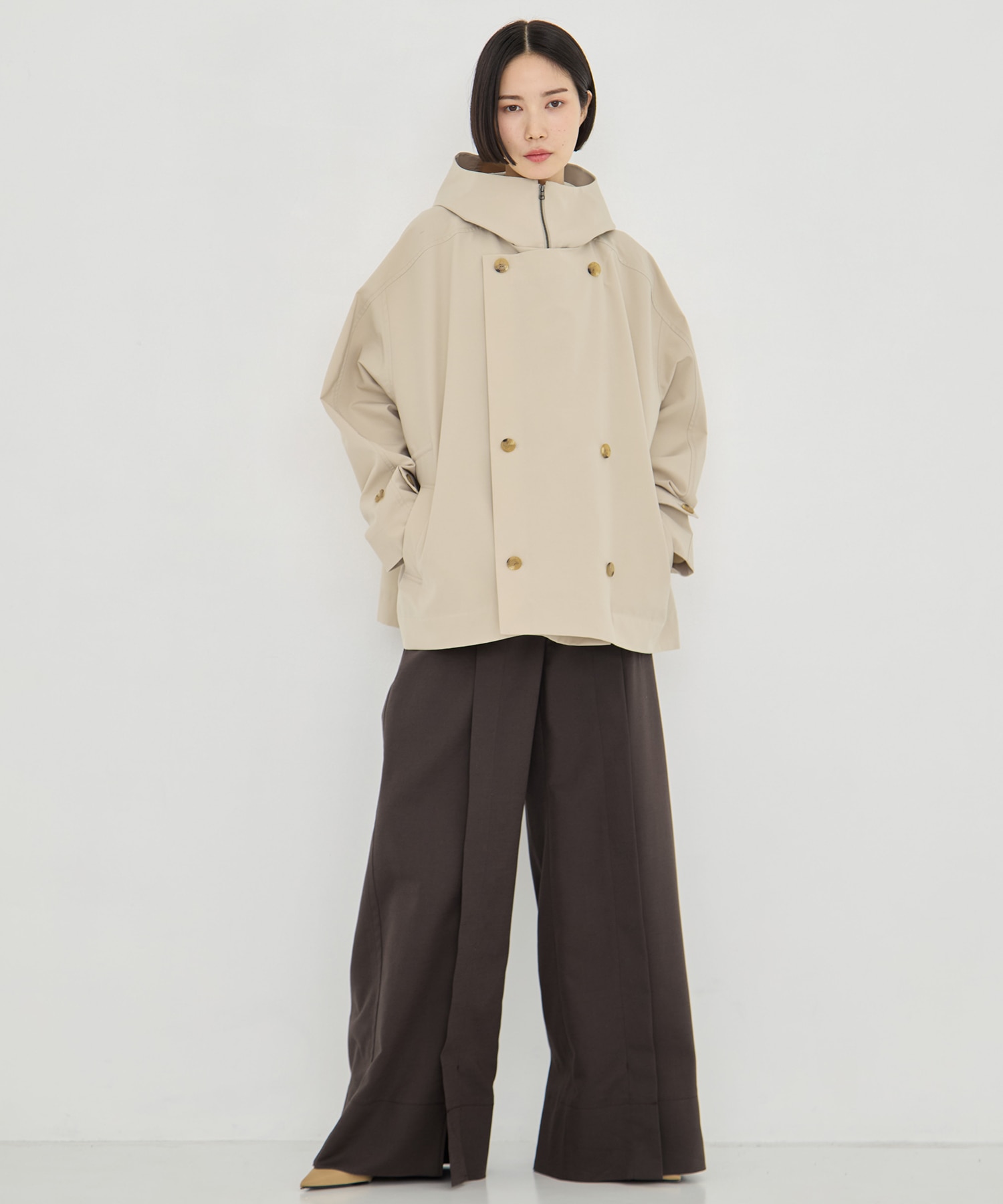 リサイクルナイロンタスランレイヤードブルゾン VACHEMENT