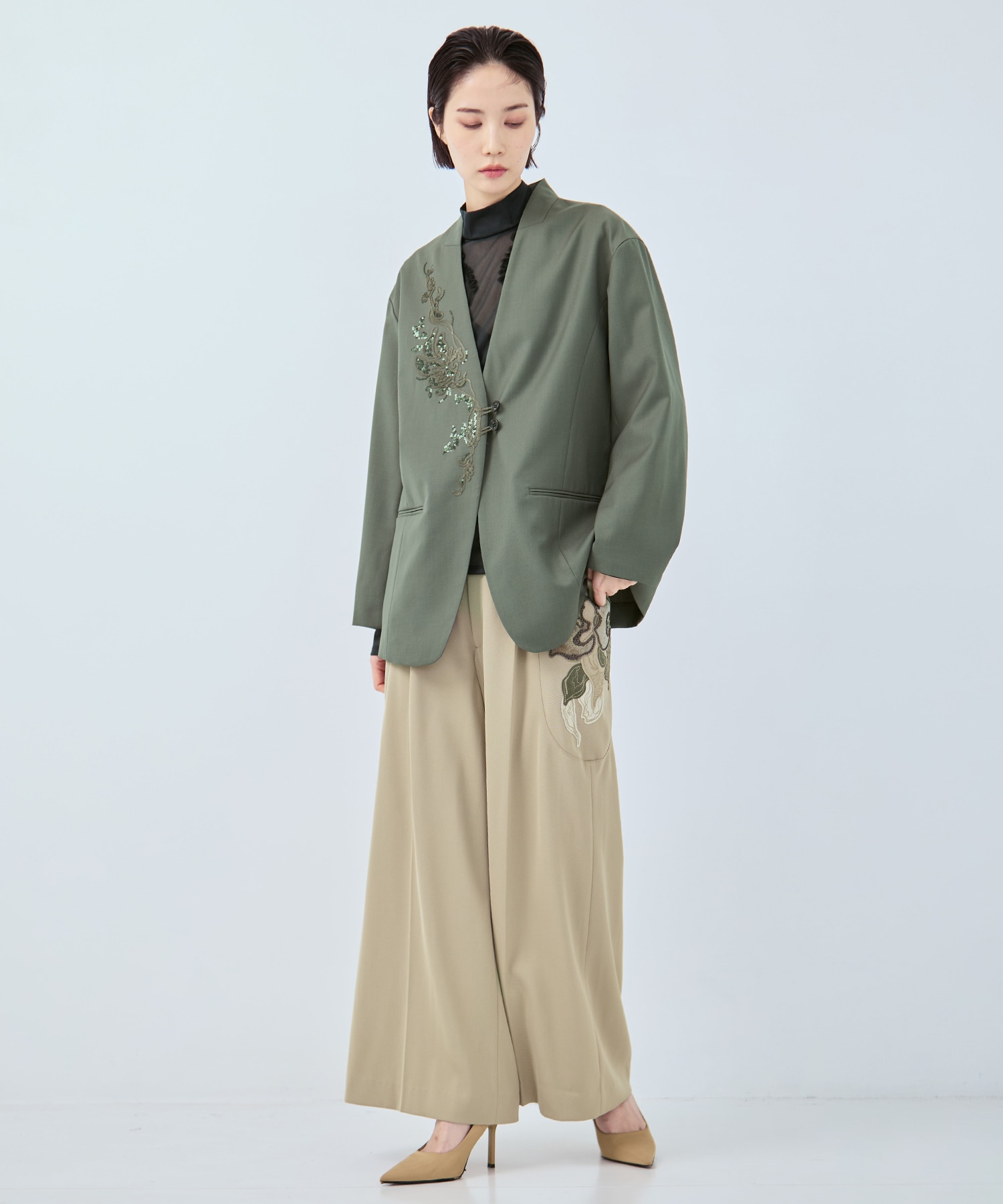 Veil embroidered jacket MURRAL