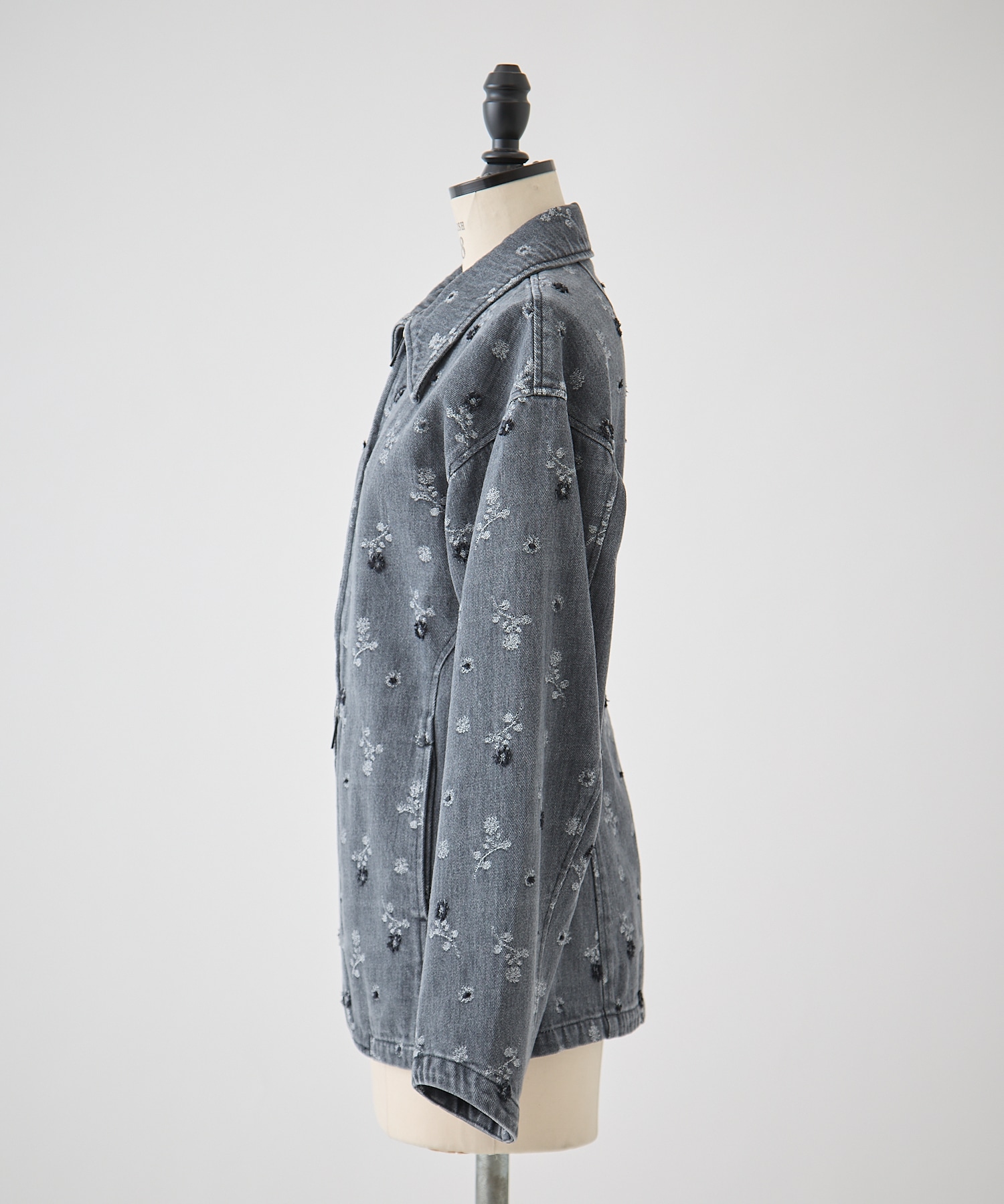 Floral Jacquard Denim Jacket Mame Kurogouchi