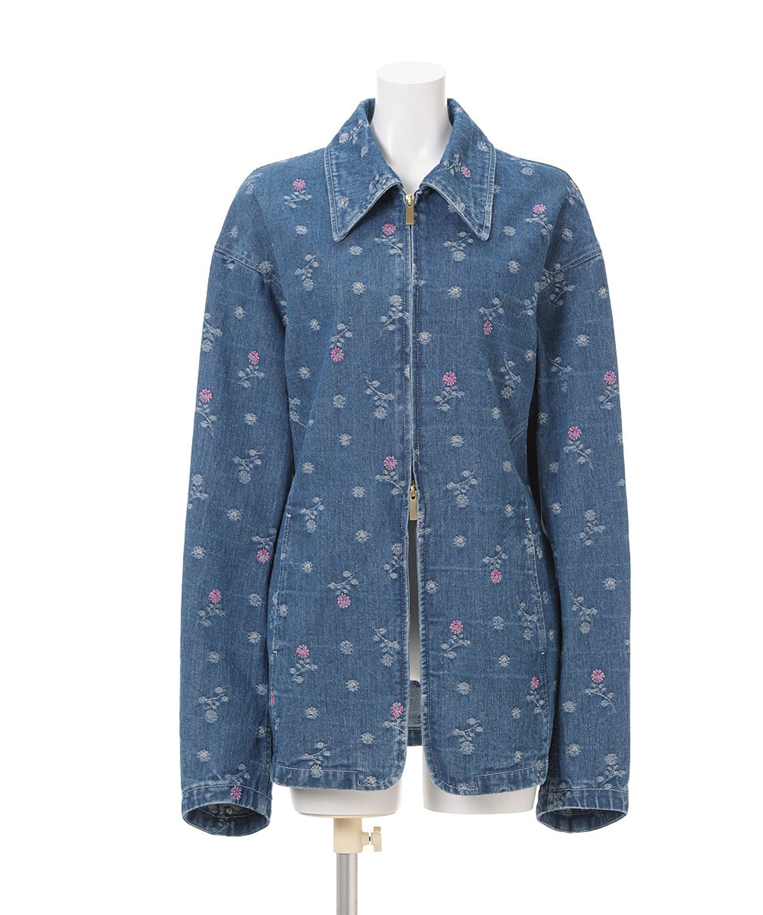 Floral Jacquard Denim Jacket Mame Kurogouchi