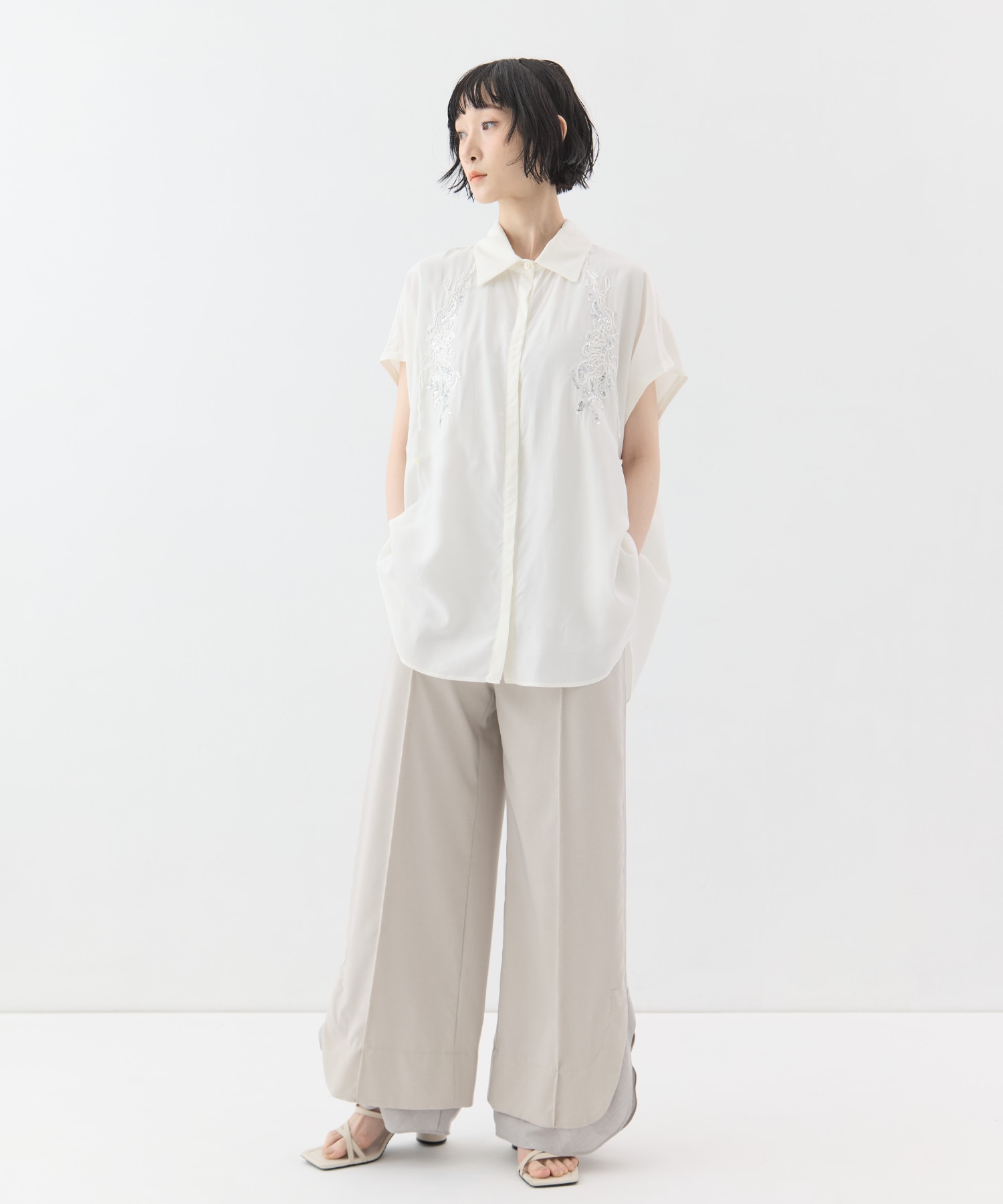 Veil embroidered shirt MURRAL