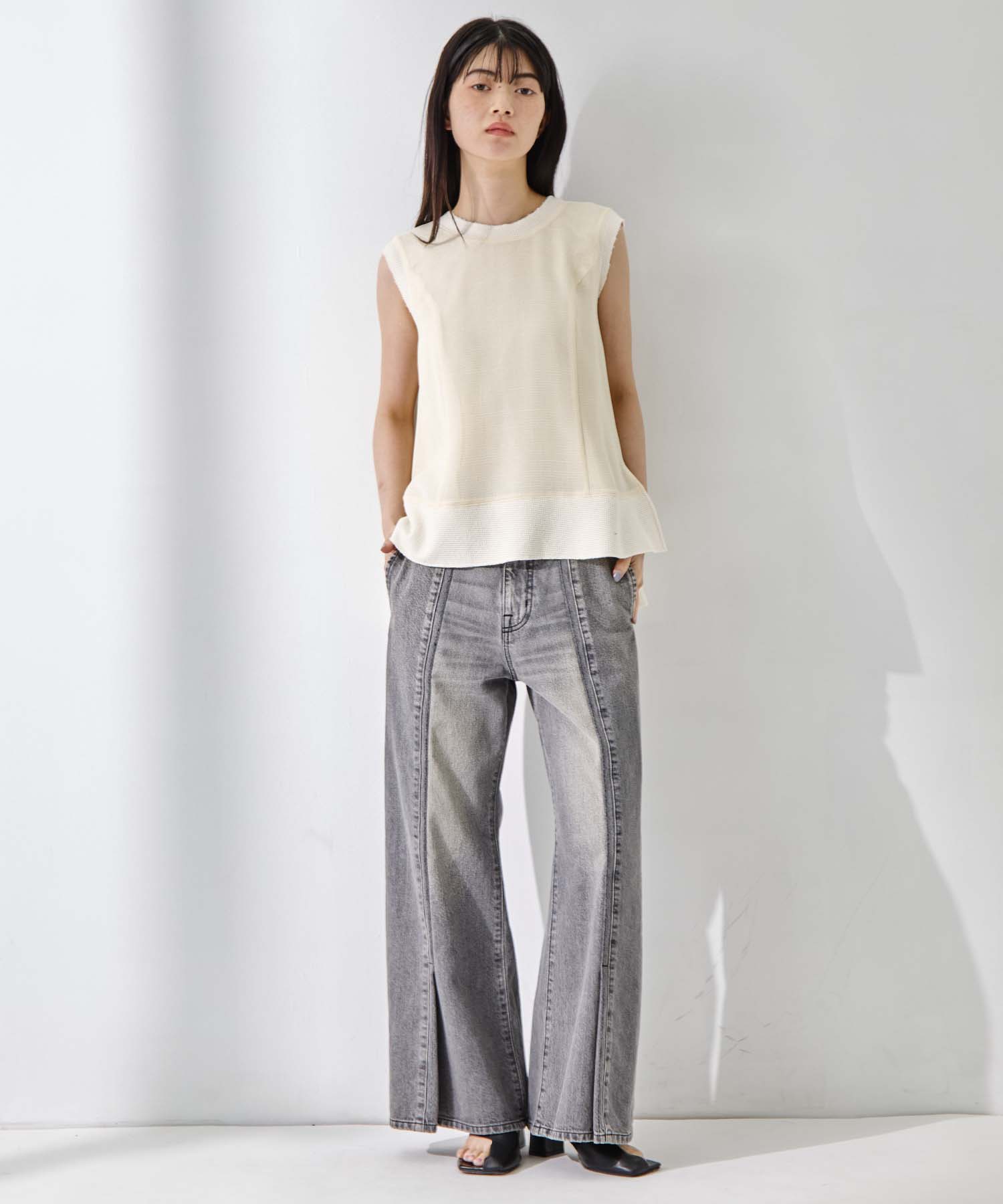 Sleeveless Washable Mesh Blouse 