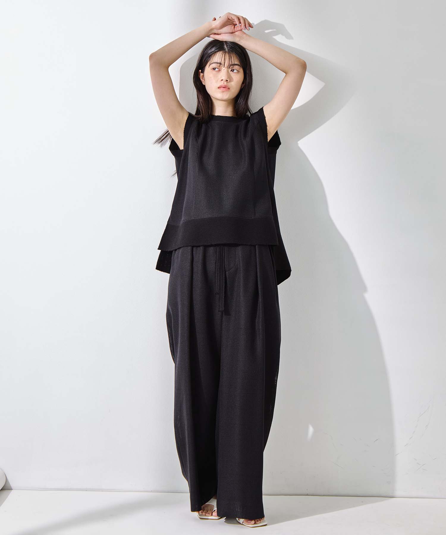 Sleeveless Washable Mesh Blouse 