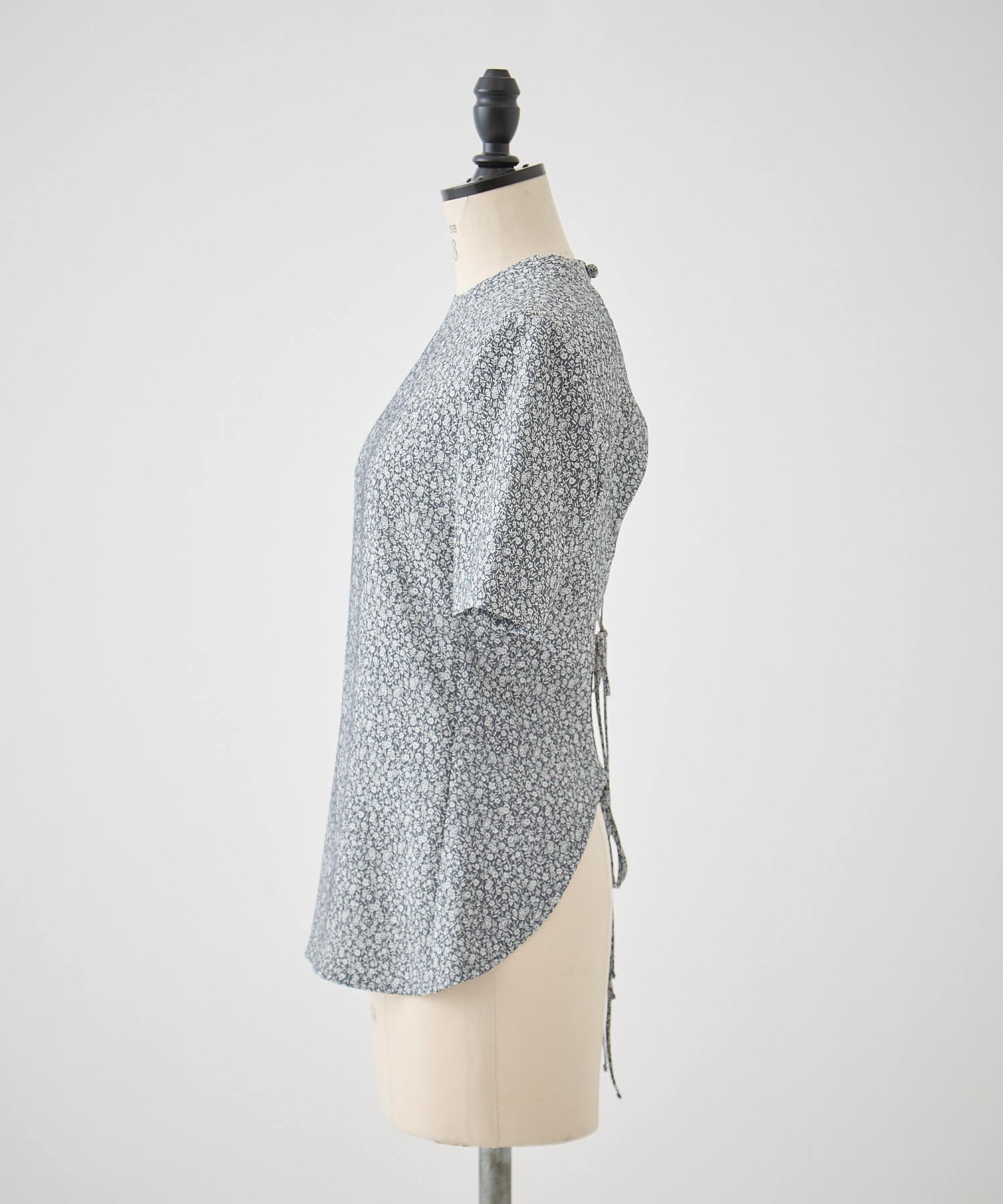 Floral Jacquard Open Back Top Mame Kurogouchi