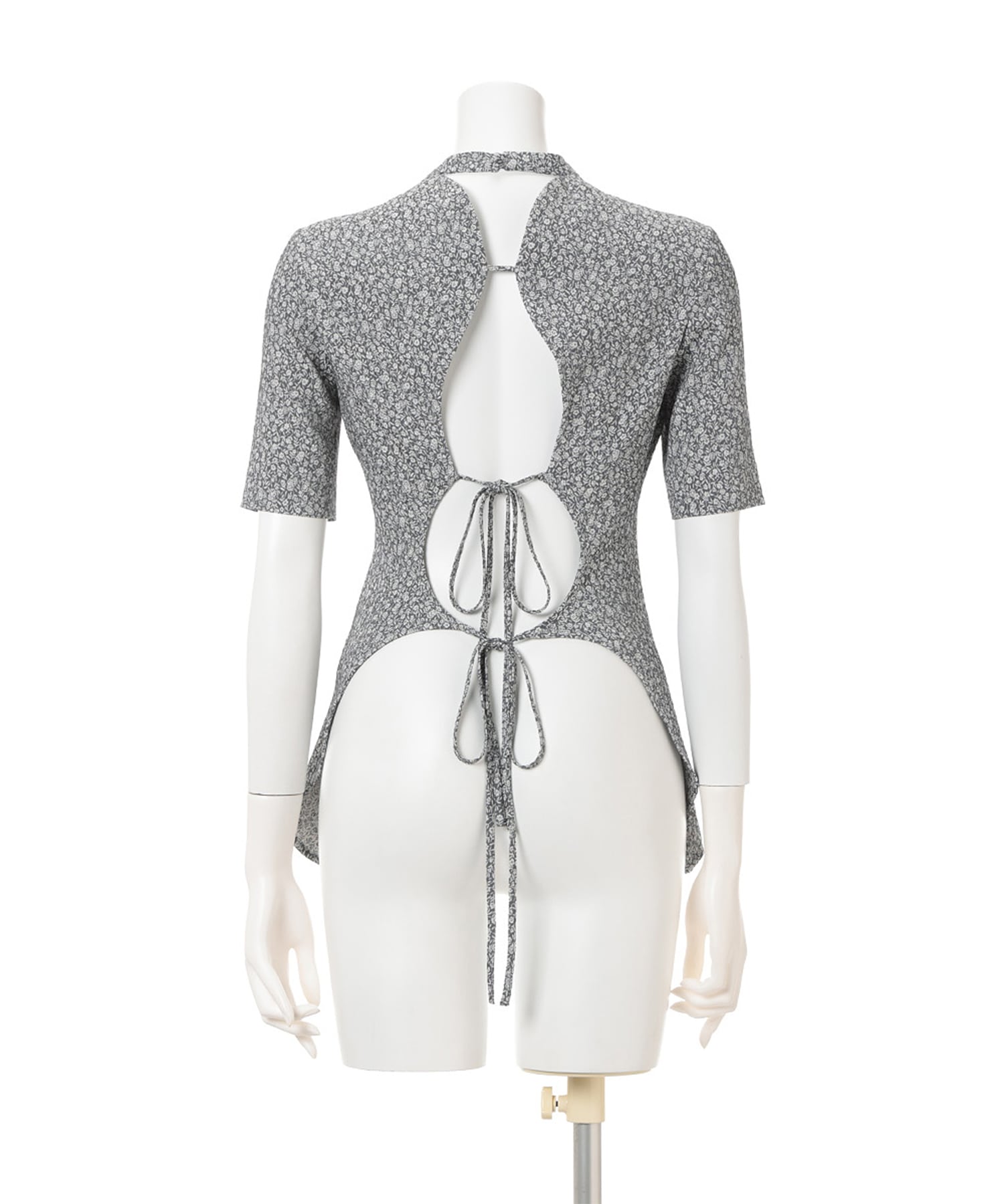 FFloral Jacquard Open Back Top Mame Kurogouchi