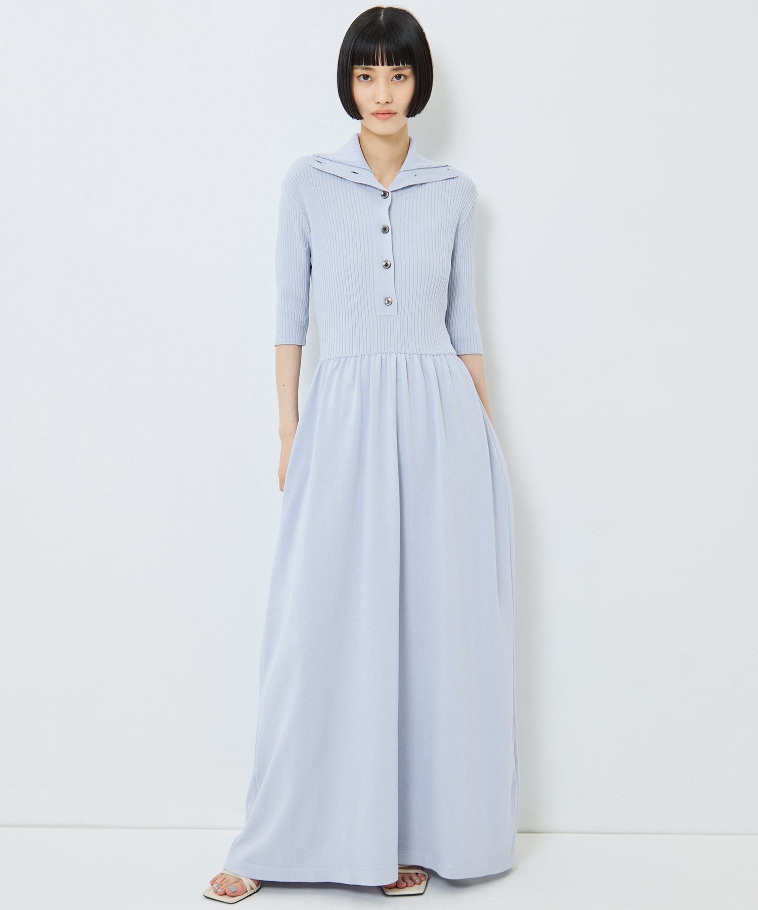 Sailor Collar Knit Dress STUDIOUS