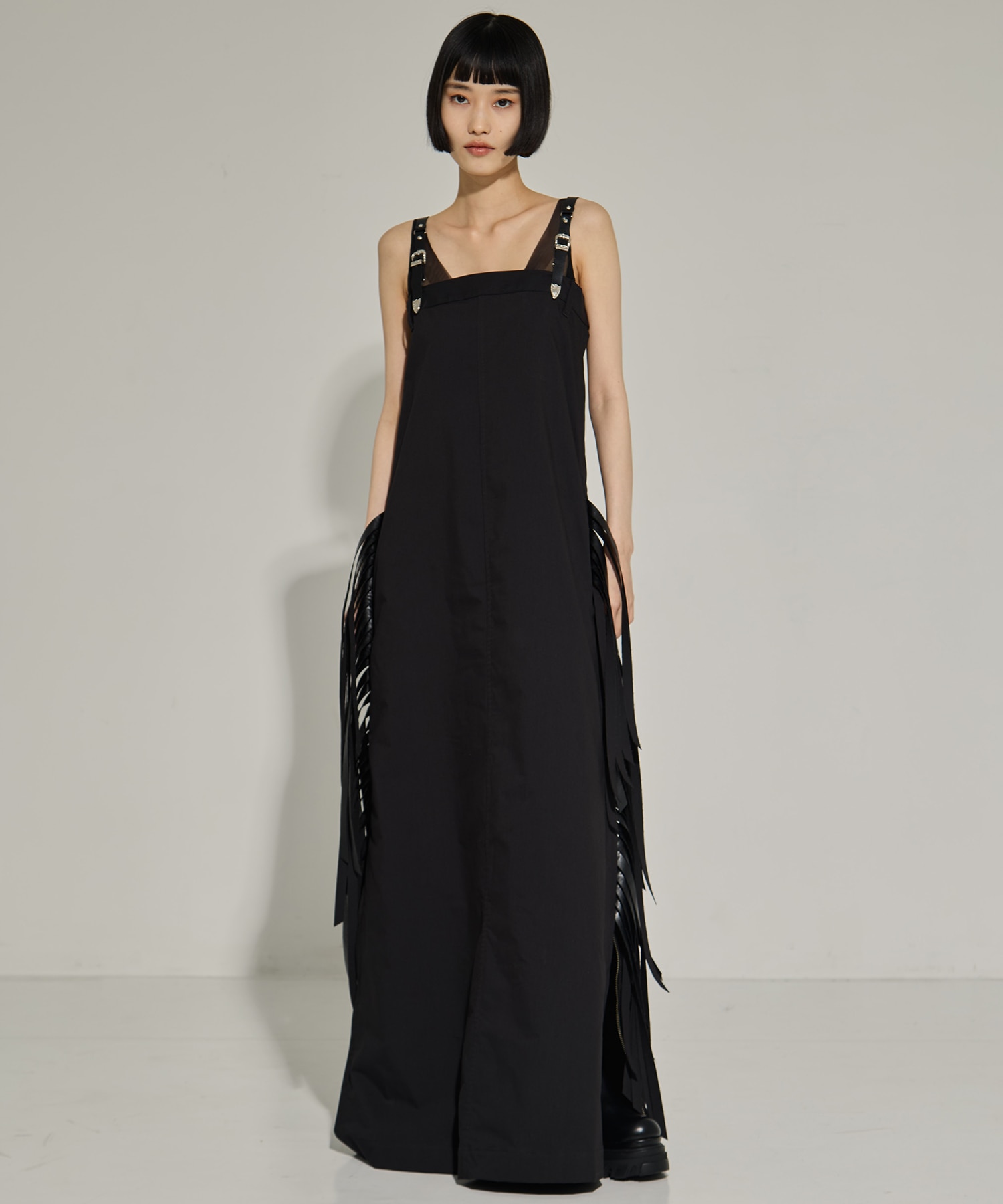 Twill fringe dress 