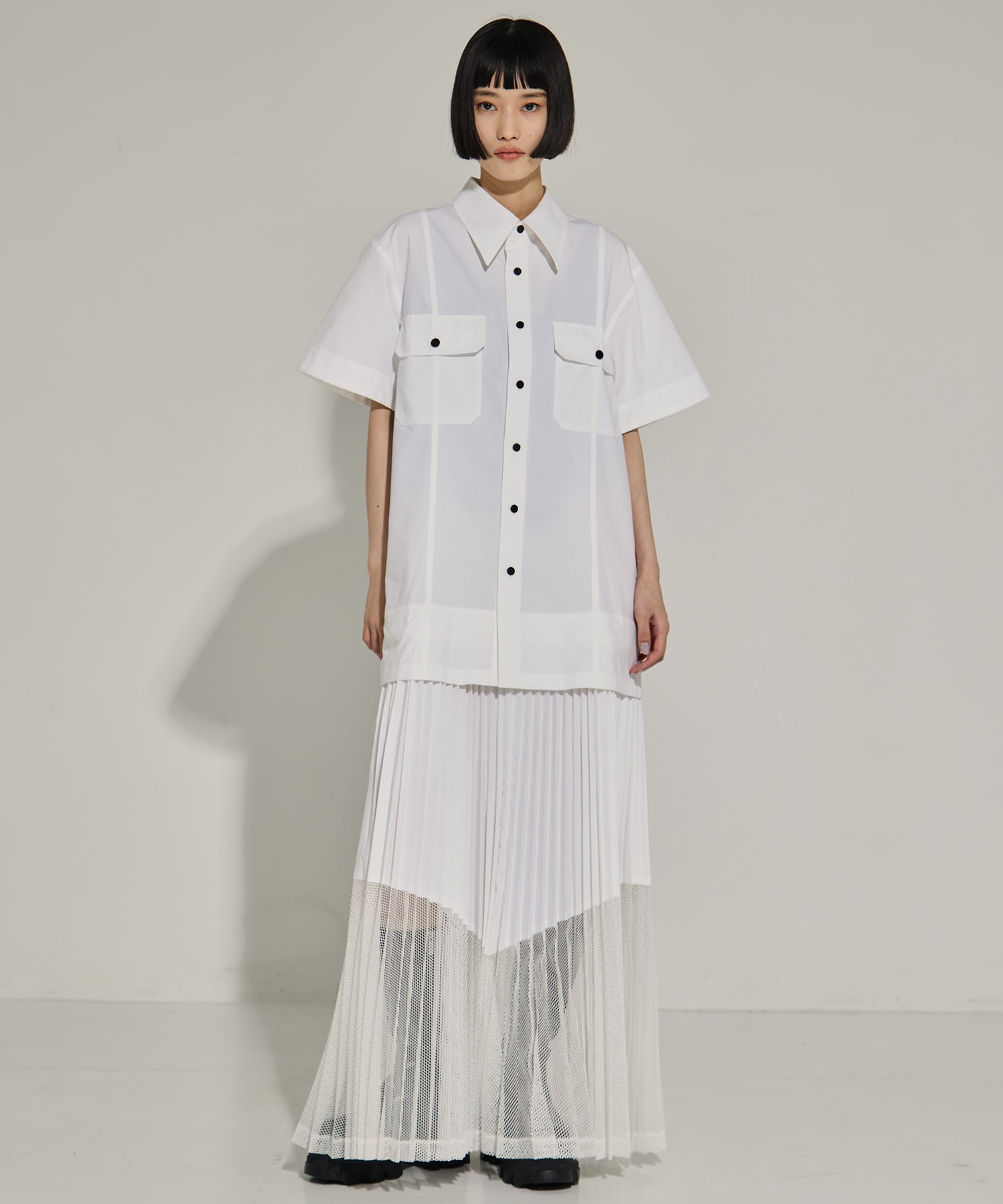 Typewriter mesh dress 