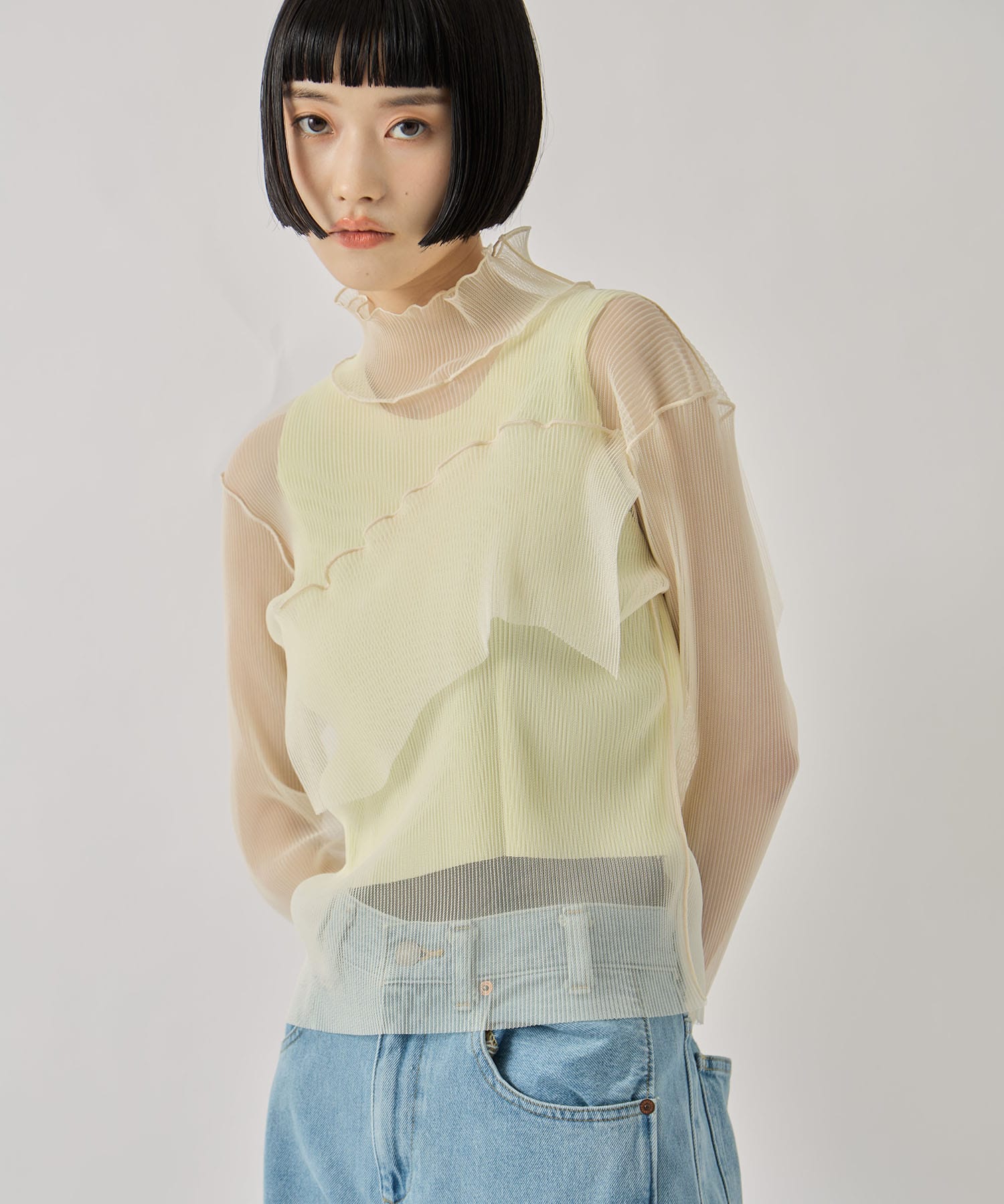 GHOST TODO TOP *LONGSLEEVE HIGHNECK +INNER kotohayokozawa