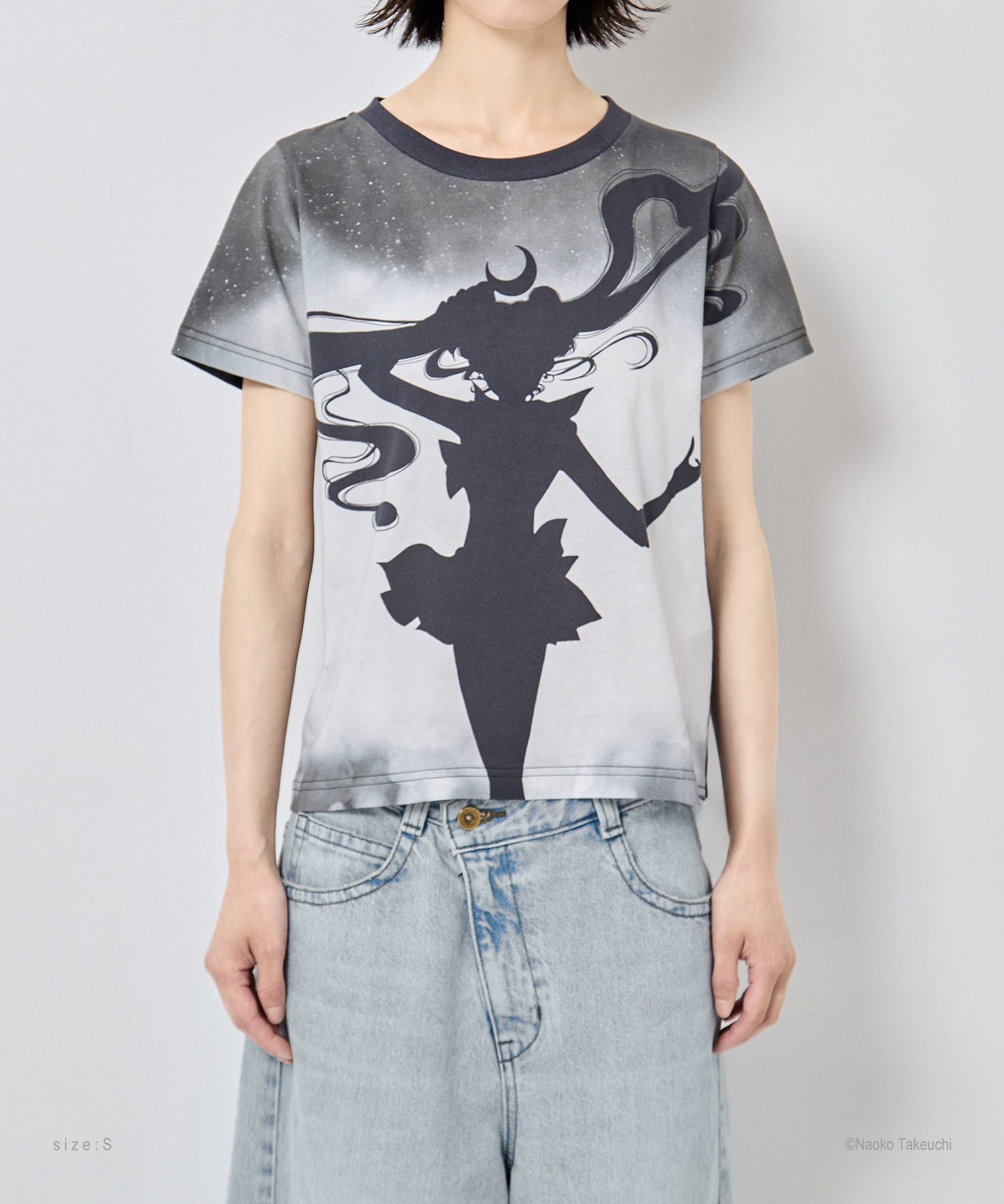 Sailor Moon silhouette T-shirt tanakadaisuke