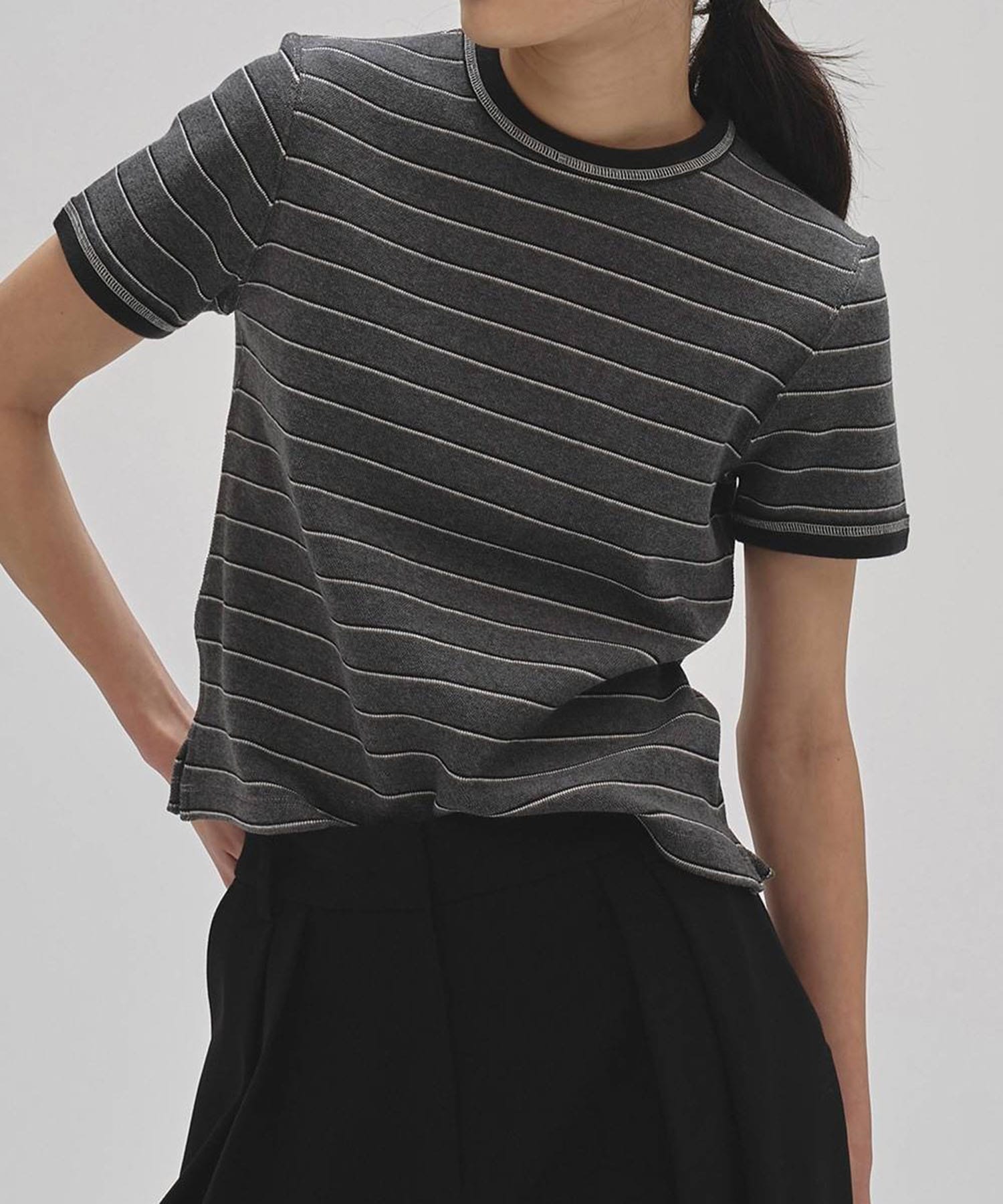 Border Ringer Tee TODAYFUL