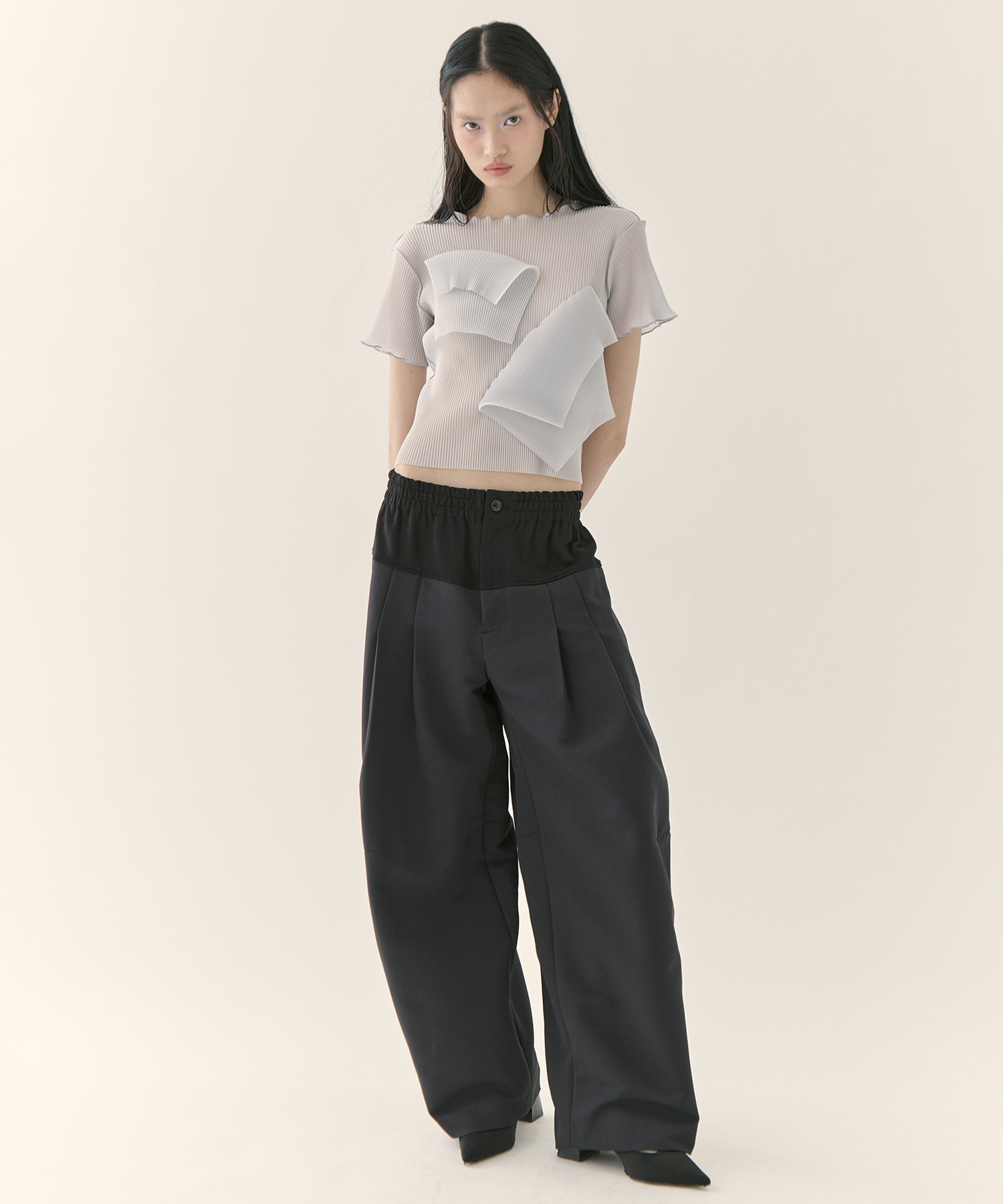 別注 SHEER SHORT SLEEVE TOP kotohayokozawa