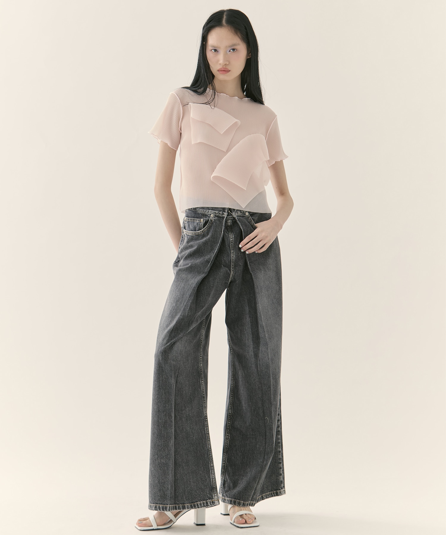 別注 SHEER SHORT SLEEVE TOP kotohayokozawa