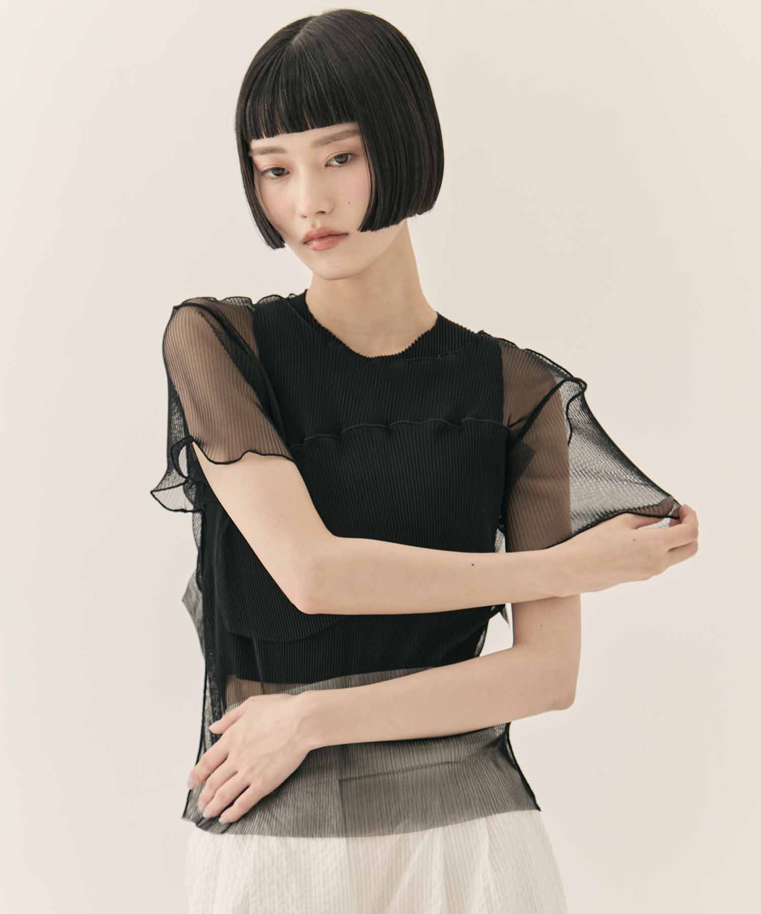 GHOST TODO TOP SHORT SLEEVE +INNER kotohayokozawa