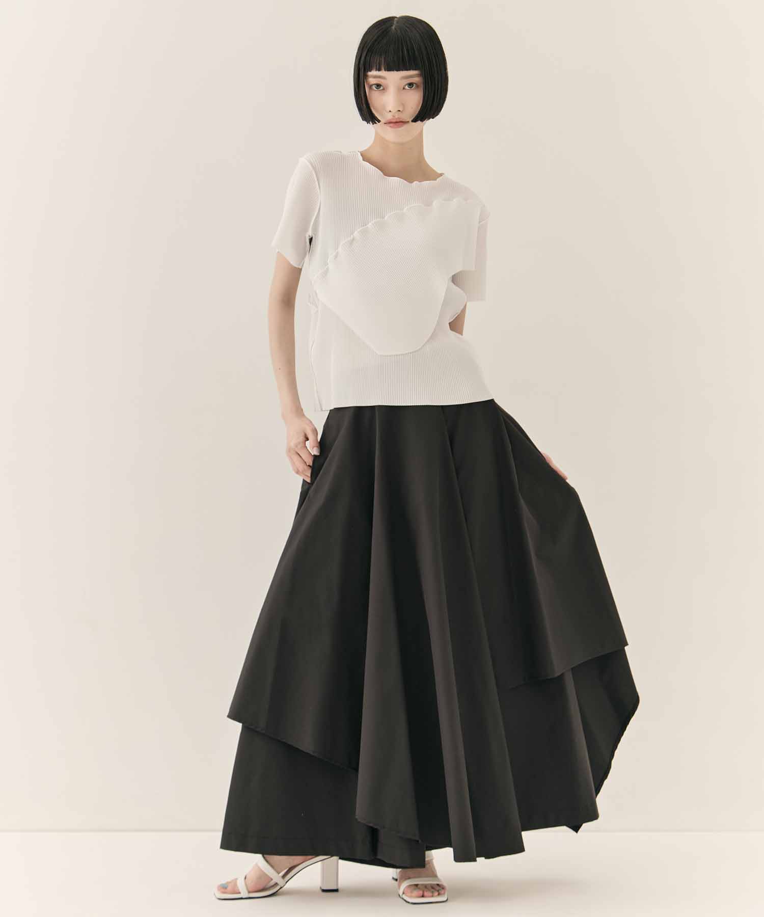 TODO WAVE TOP SHORT SLEEVE kotohayokozawa