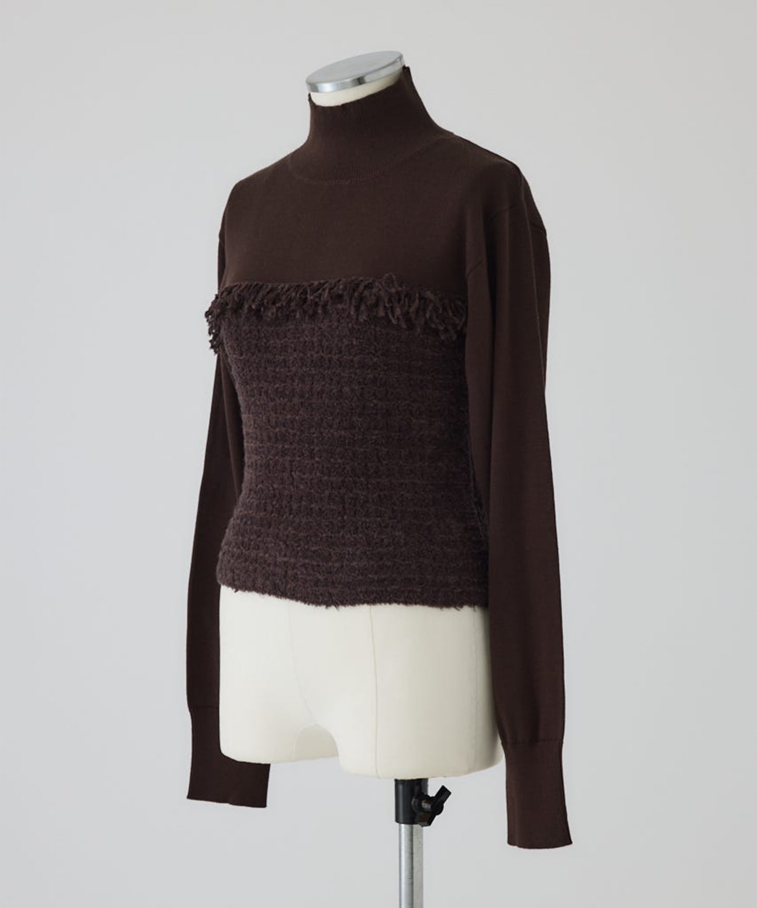 Tweed docking knit tops RIM.ARK