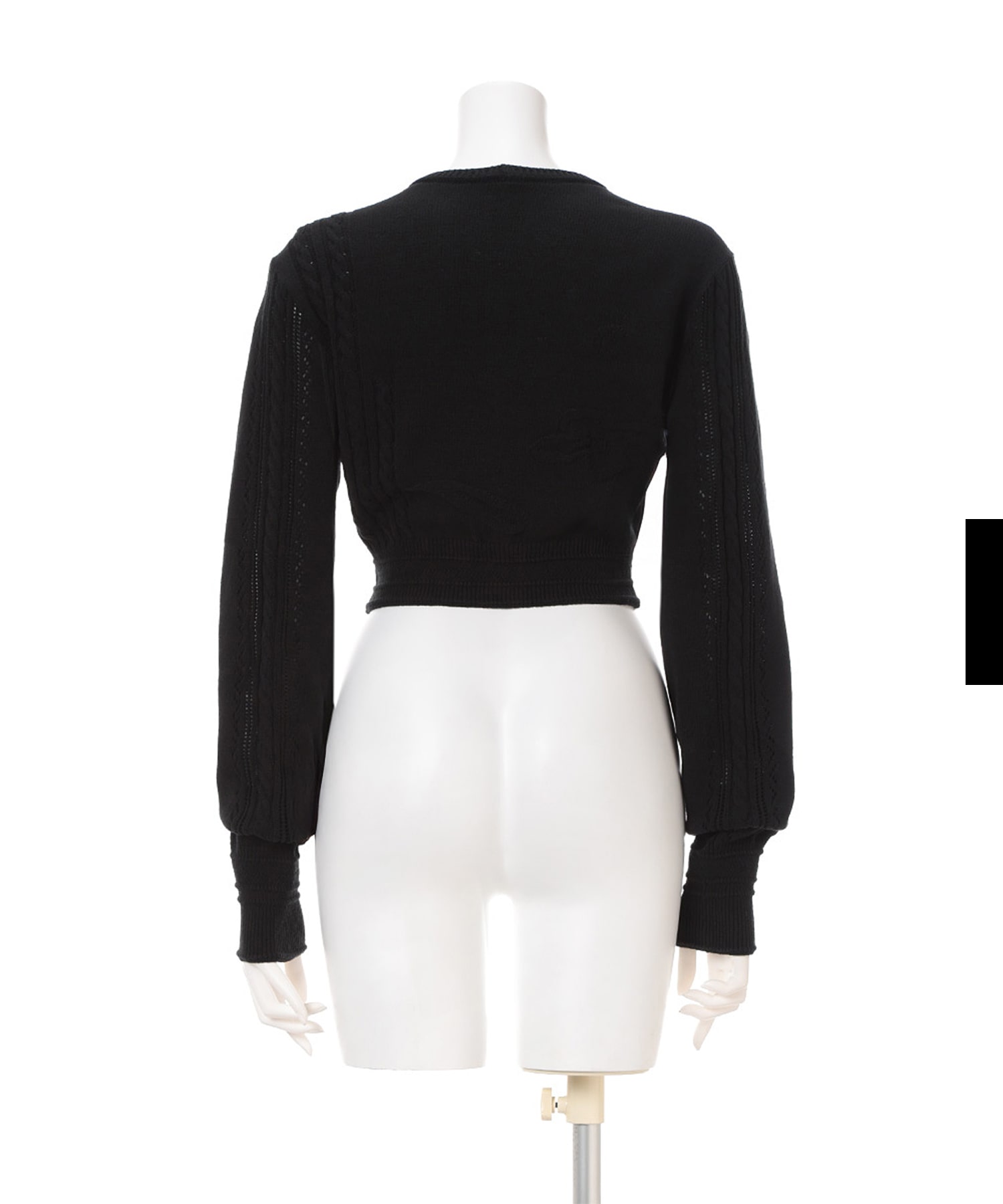 3D Floral Motif Knit Cardigan Mame Kurogouchi