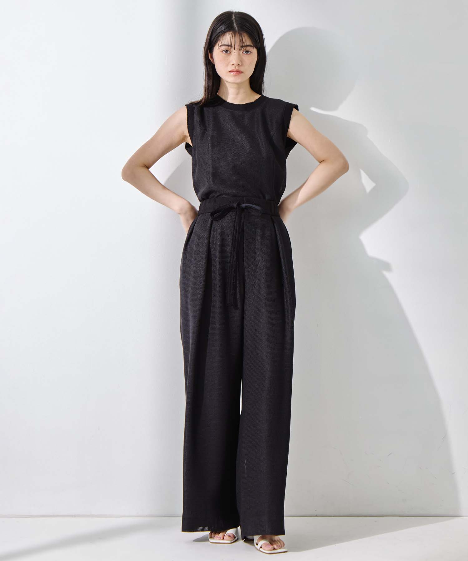 Washable Mesh Relax Trousers STUDIOUS