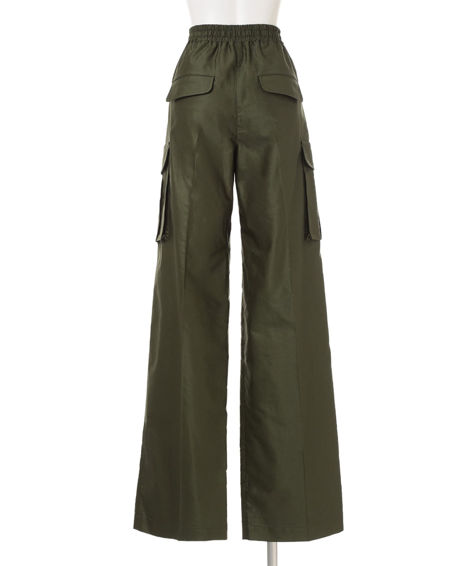 Cotton High Waisted Cargo Trousers Mame Kurogouchi