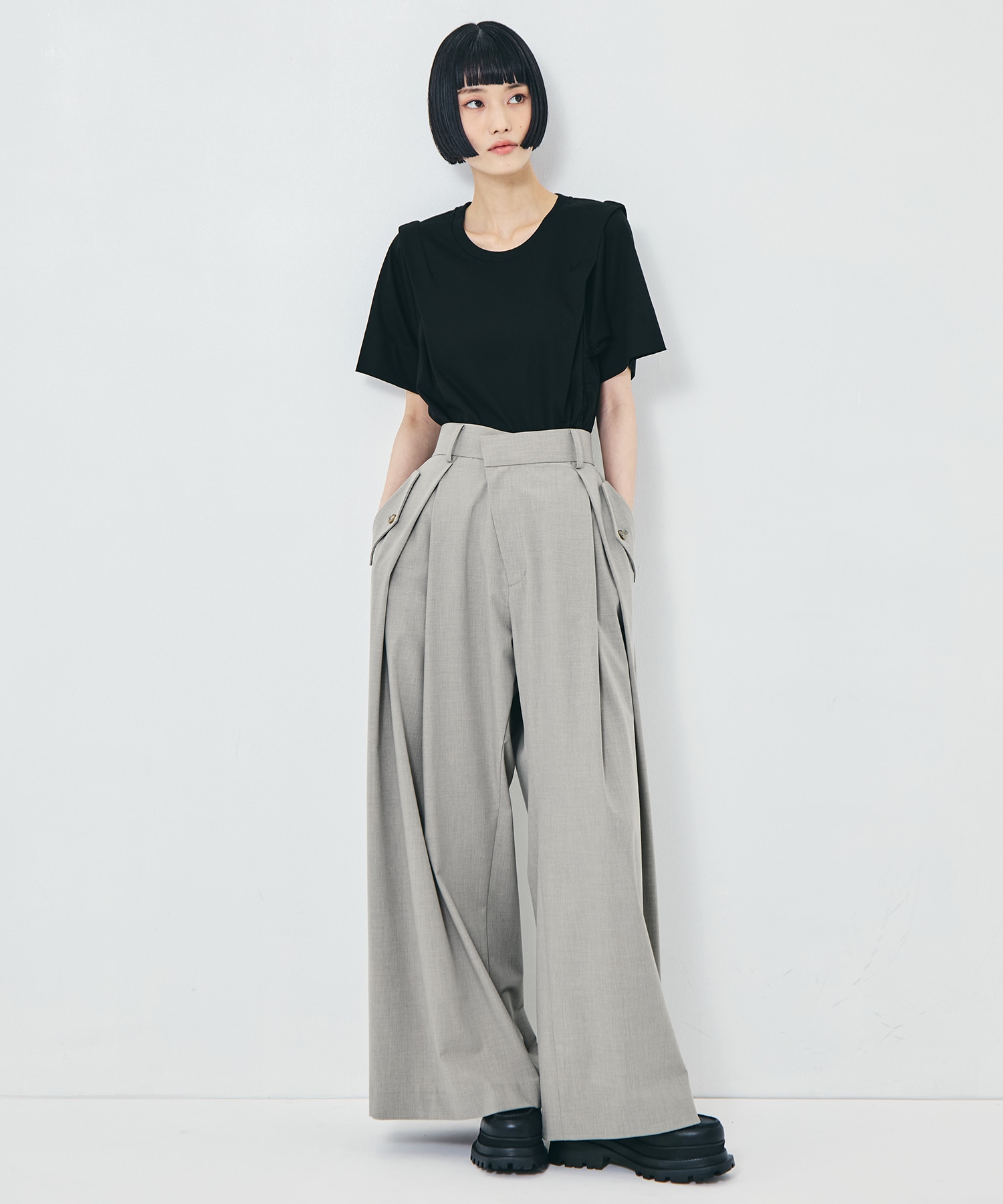Flap Cargo Wide Pants STUDIOUS