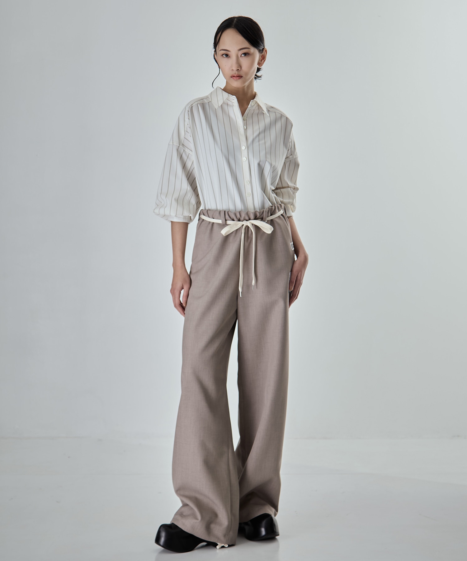 WOOLY TEXTURE EASY TROUSERS Maison MIHARA YASUHIRO