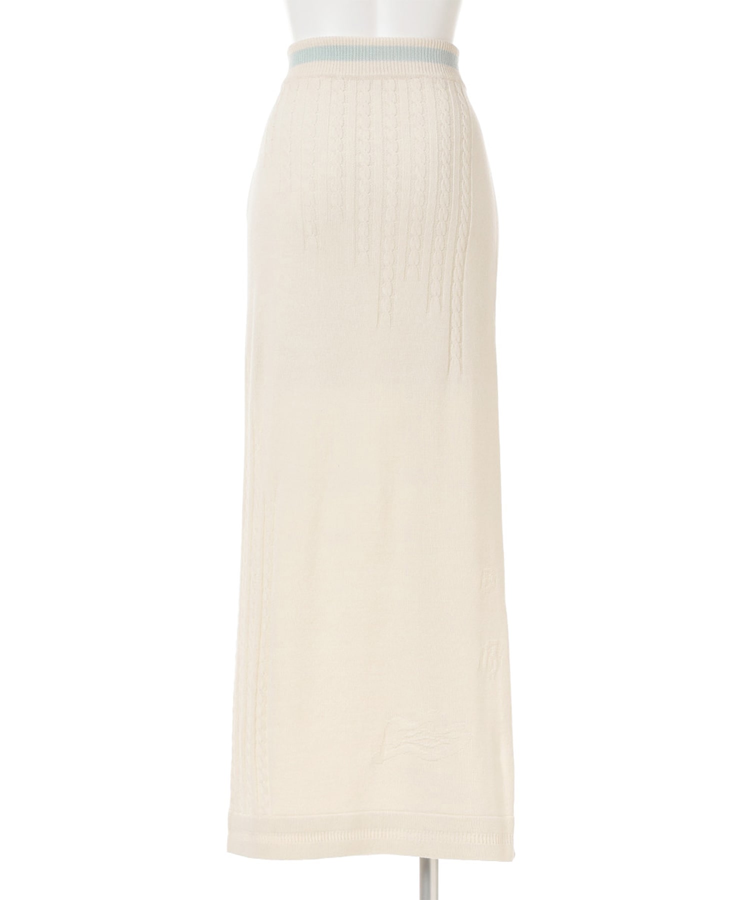 3D Floral Motif Knit Skirt Mame Kurogouchi