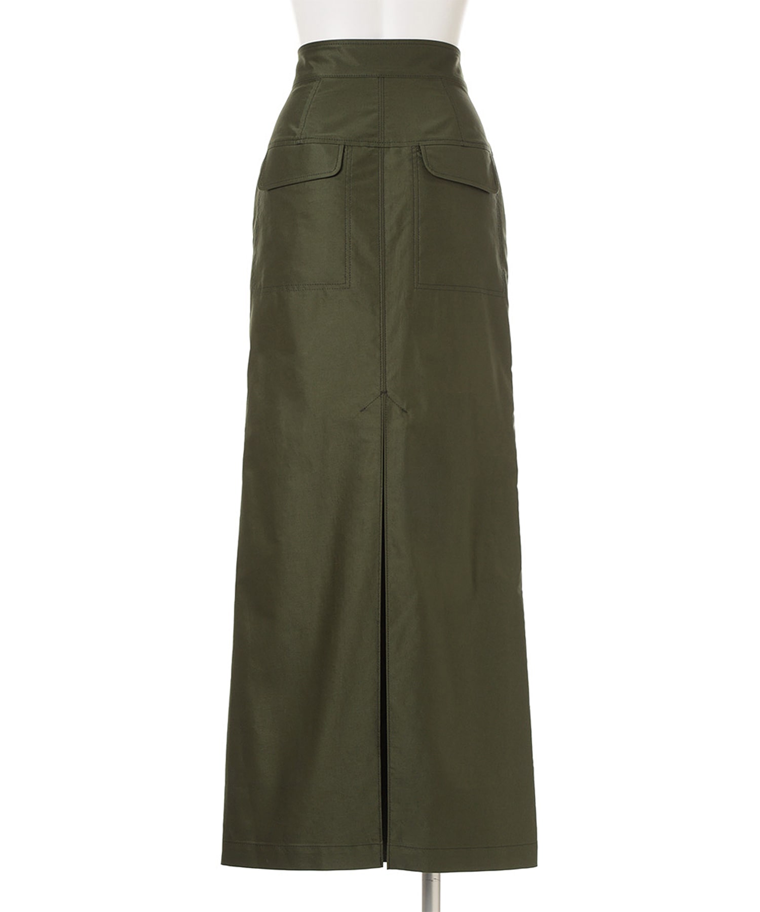 Cotton High Waisted Work Skirt Mame Kurogouchi