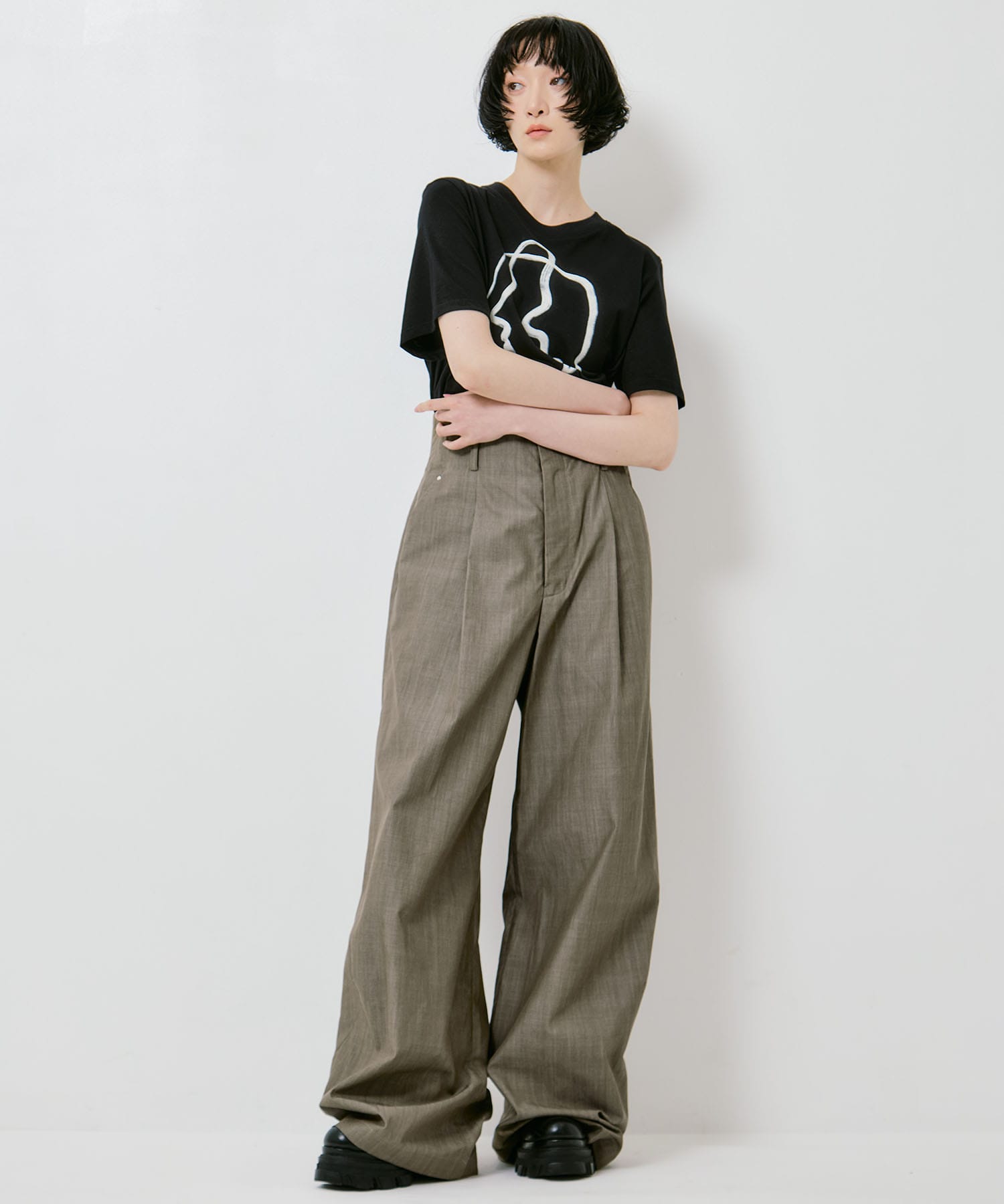 別注 DENIM WIDE PANTS IHNN