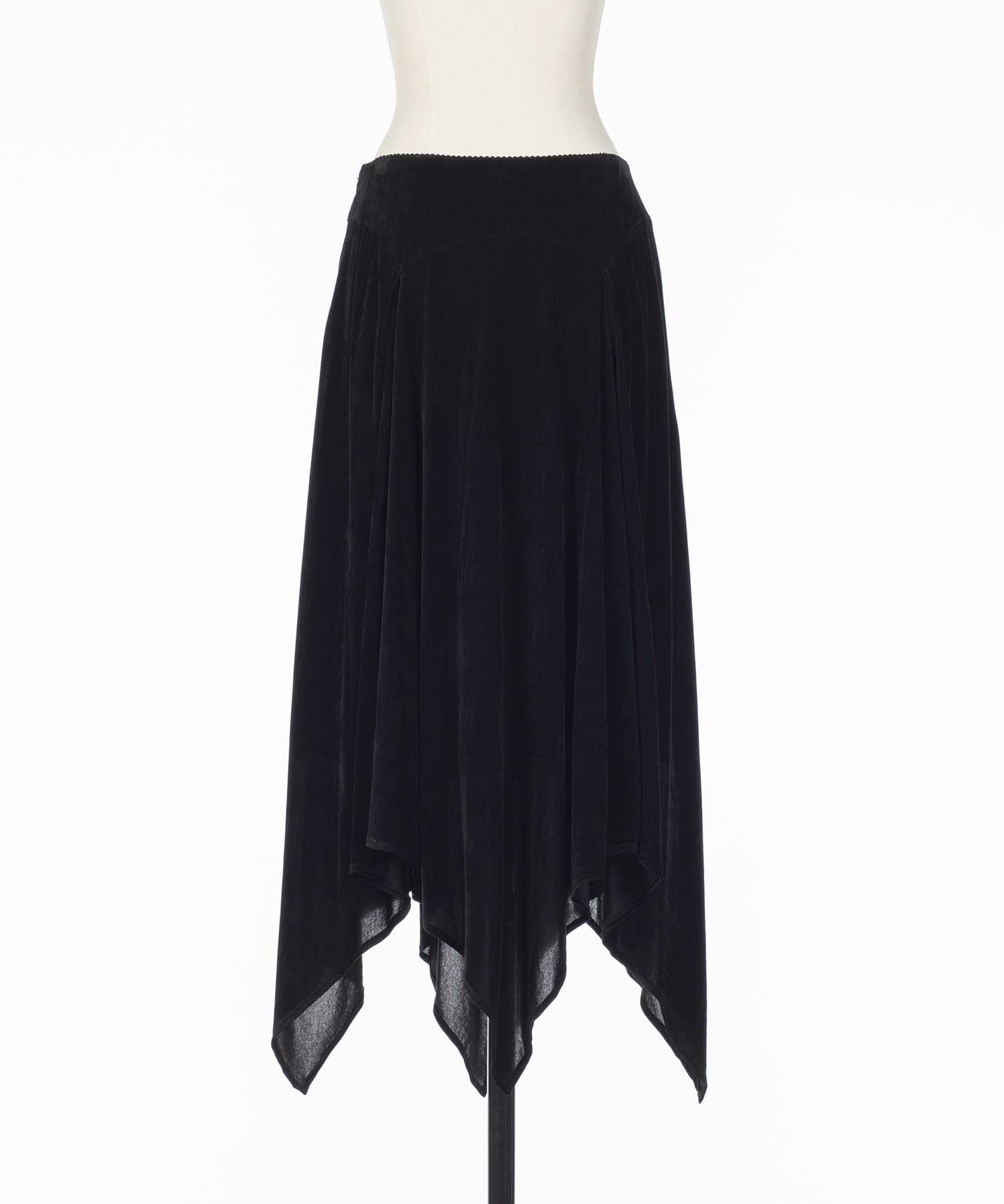 VELVET TULLE GATHERED SKIRT FETICO