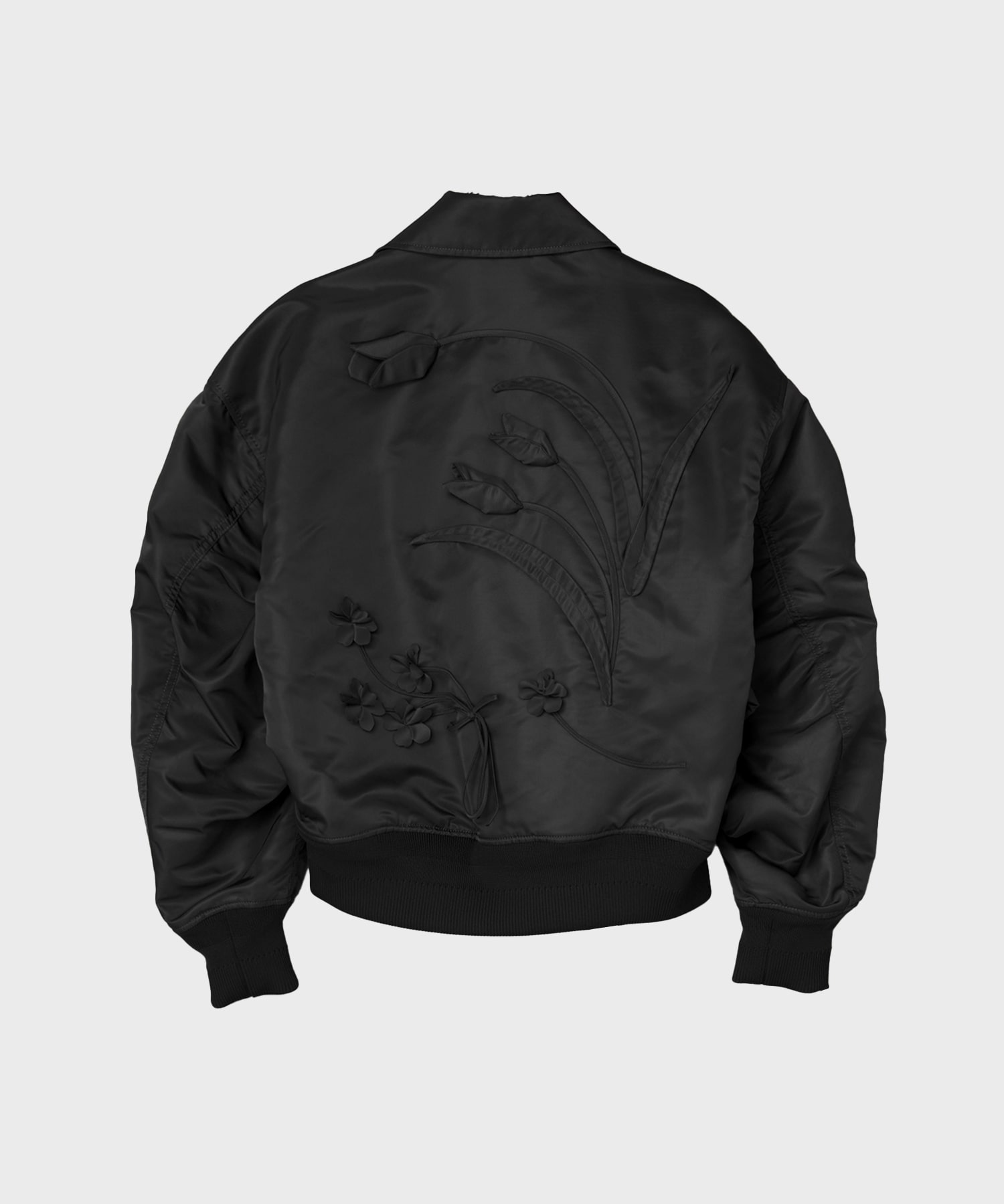 Nylon Twill 3D Embroidery Flight Jacket Mame Kurogouchi