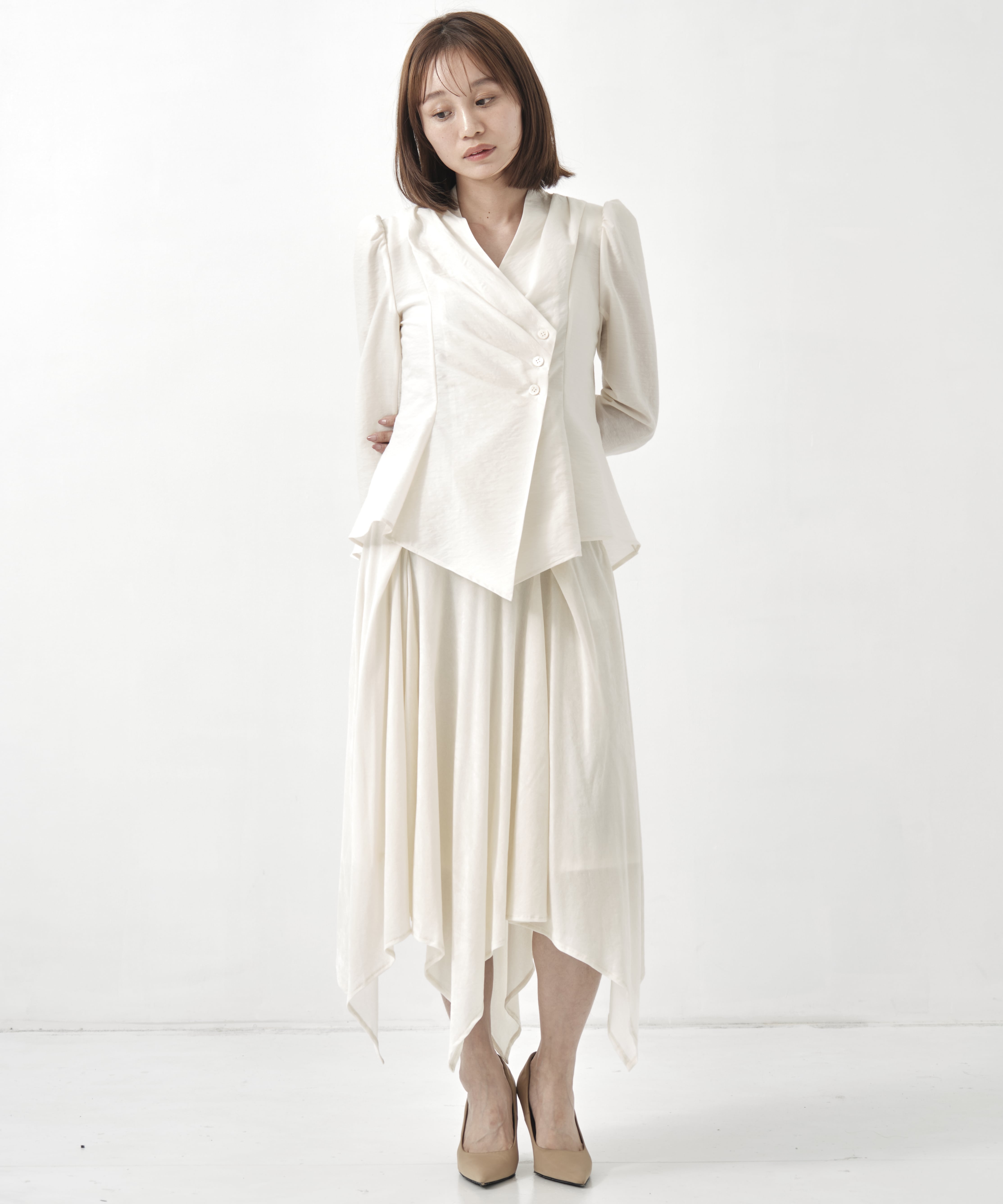 DRAPED WRAP JACKET FETICO