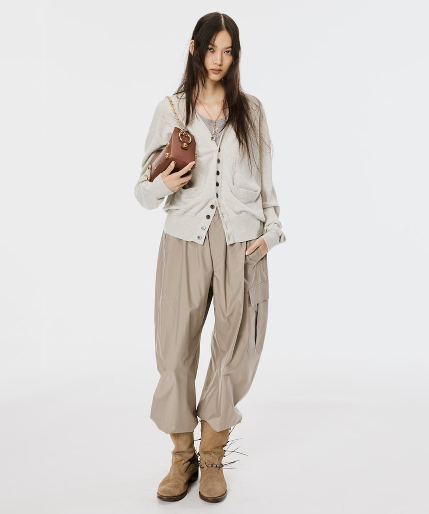 LEATHER CAKE BAG MASU