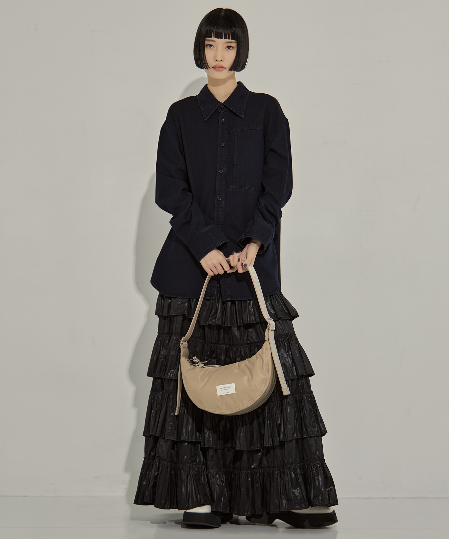 別注nylon moon shoulder bag beautiful people