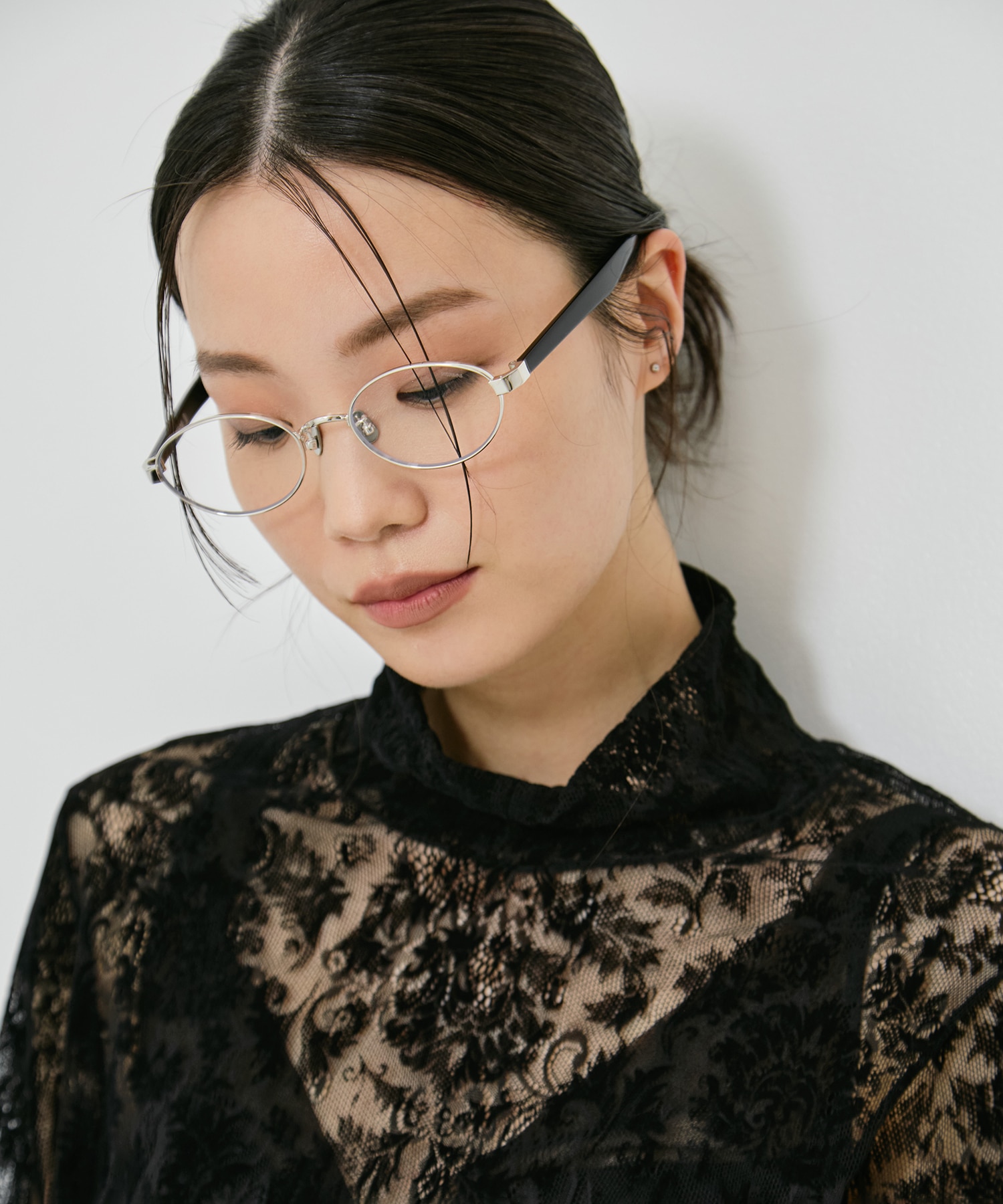 × BLANC METAL OVAL GLASSES FETICO