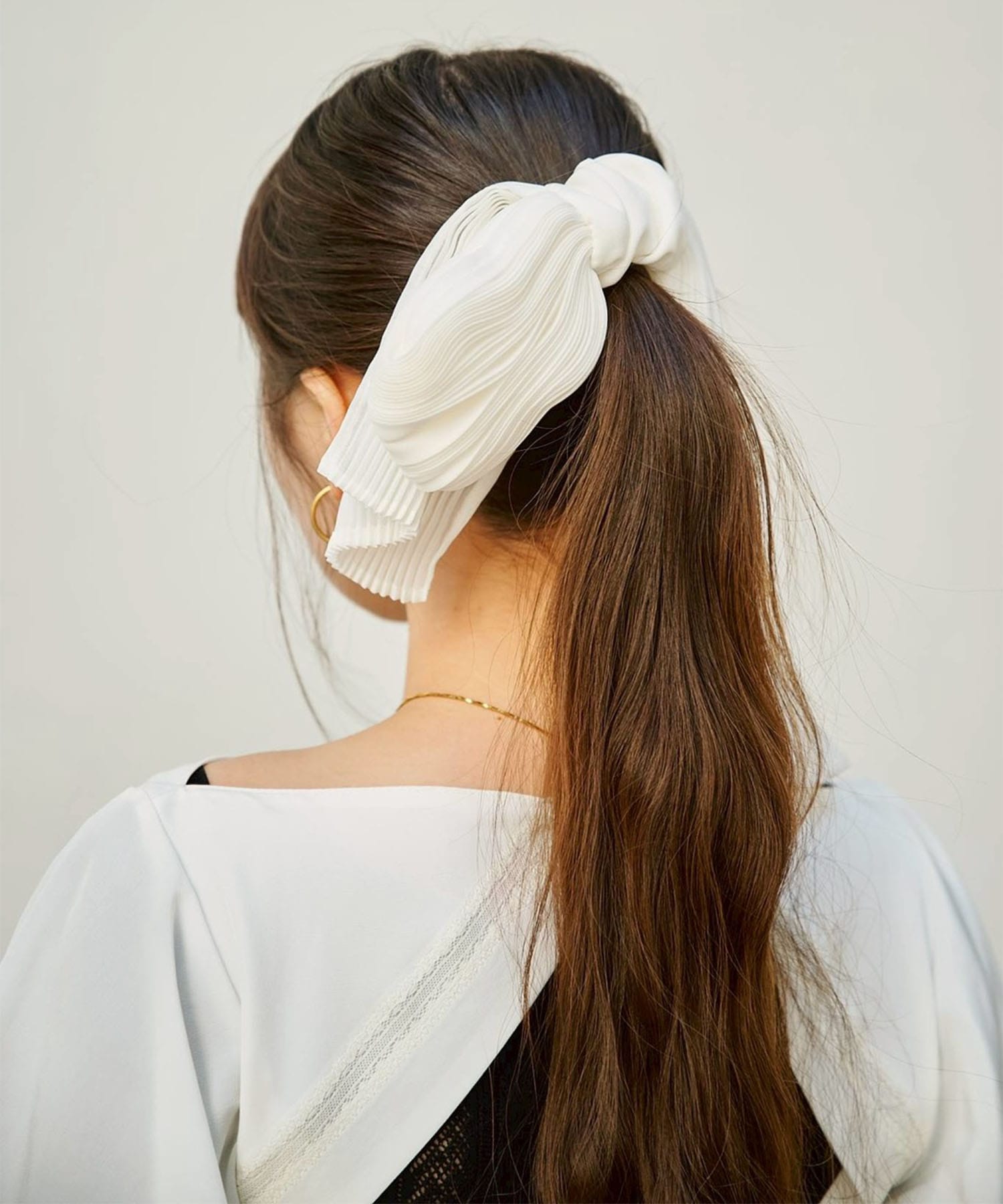 SHEER PLEATED BARRETTE FETICO