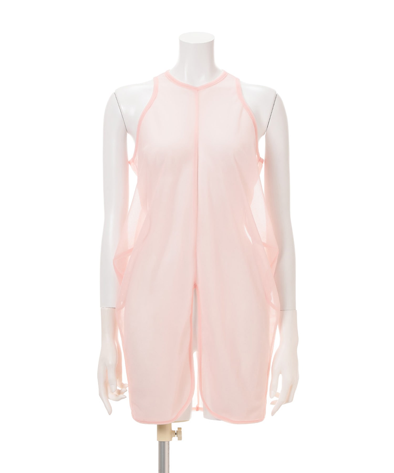Draped Jersey Sheer Sleeveless Top Mame Kurogouchi