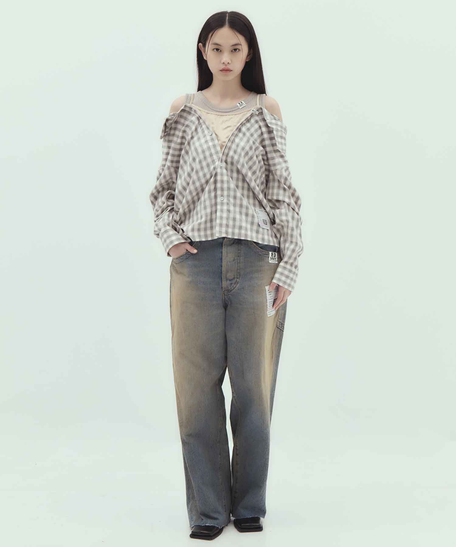 LAYERED STRIPE SHIRTS Maison MIHARA YASUHIRO