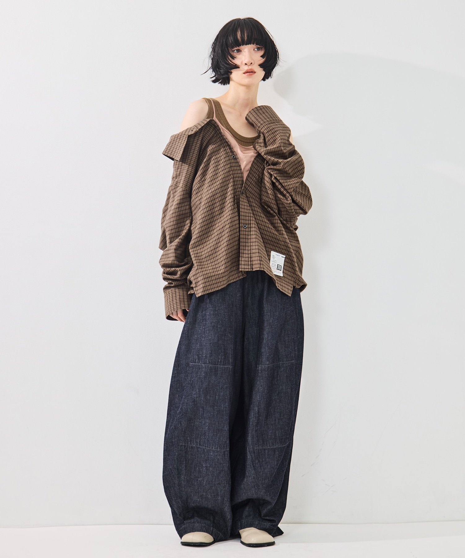 LAYERED STRIPE SHIRTS Maison MIHARA YASUHIRO