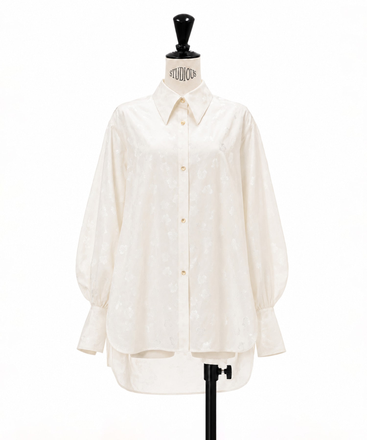 Floral Jacquard Oversized Shirt Mame Kurogouchi